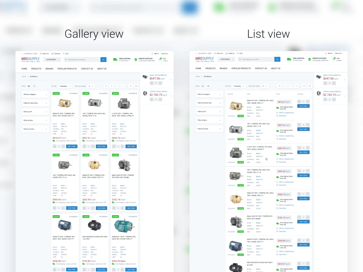 Easy navigation on Mrosupply website for enhanced user experience