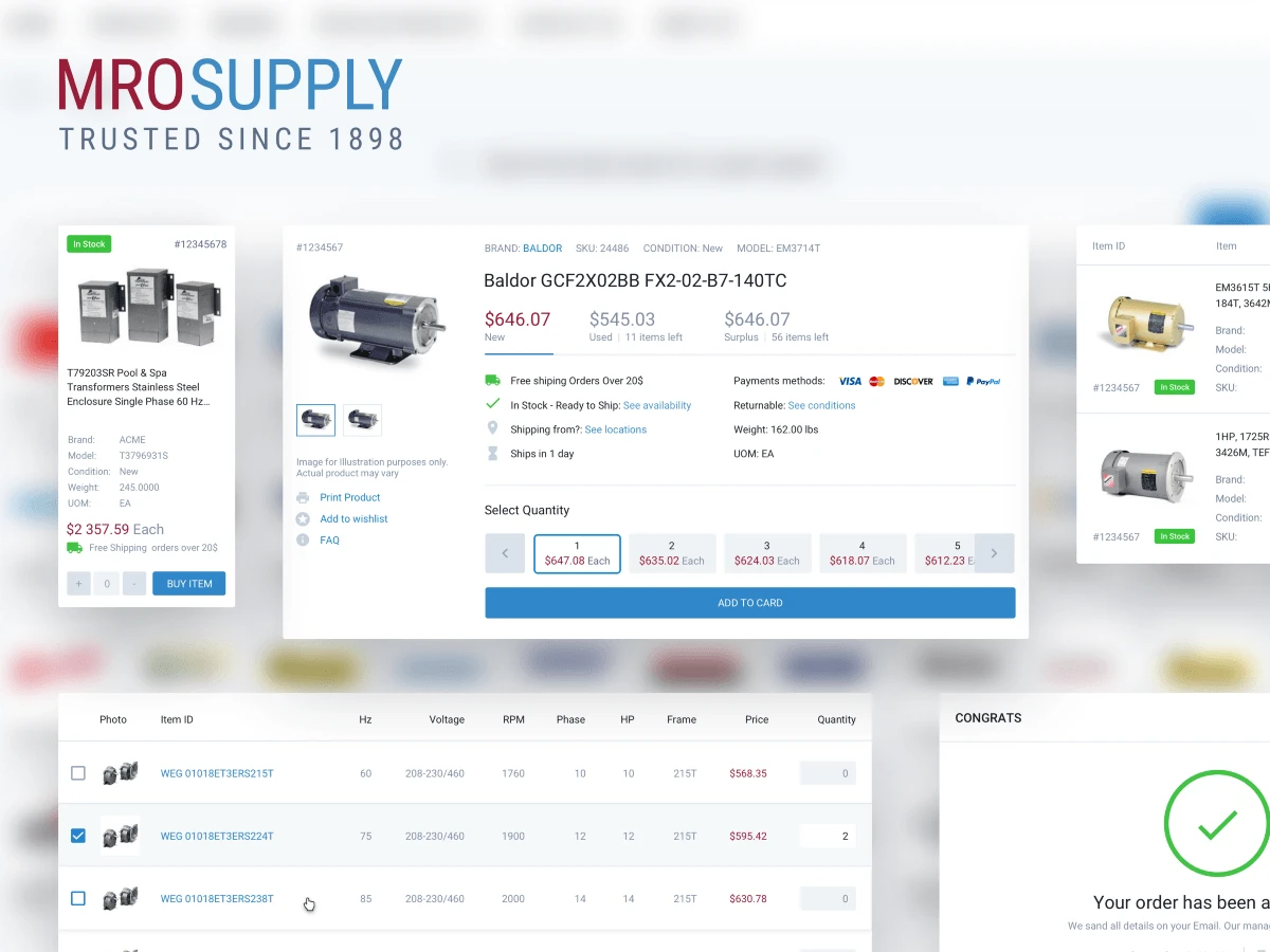 MroSupply E - Commerce Site - Case Study