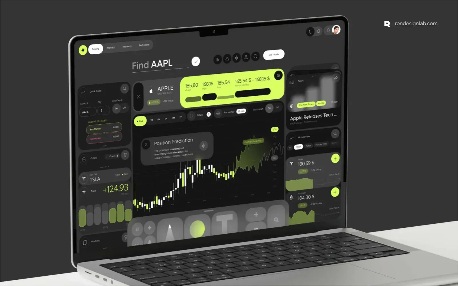 Laptop used for your ETRADE Emprower financial investing journey.
