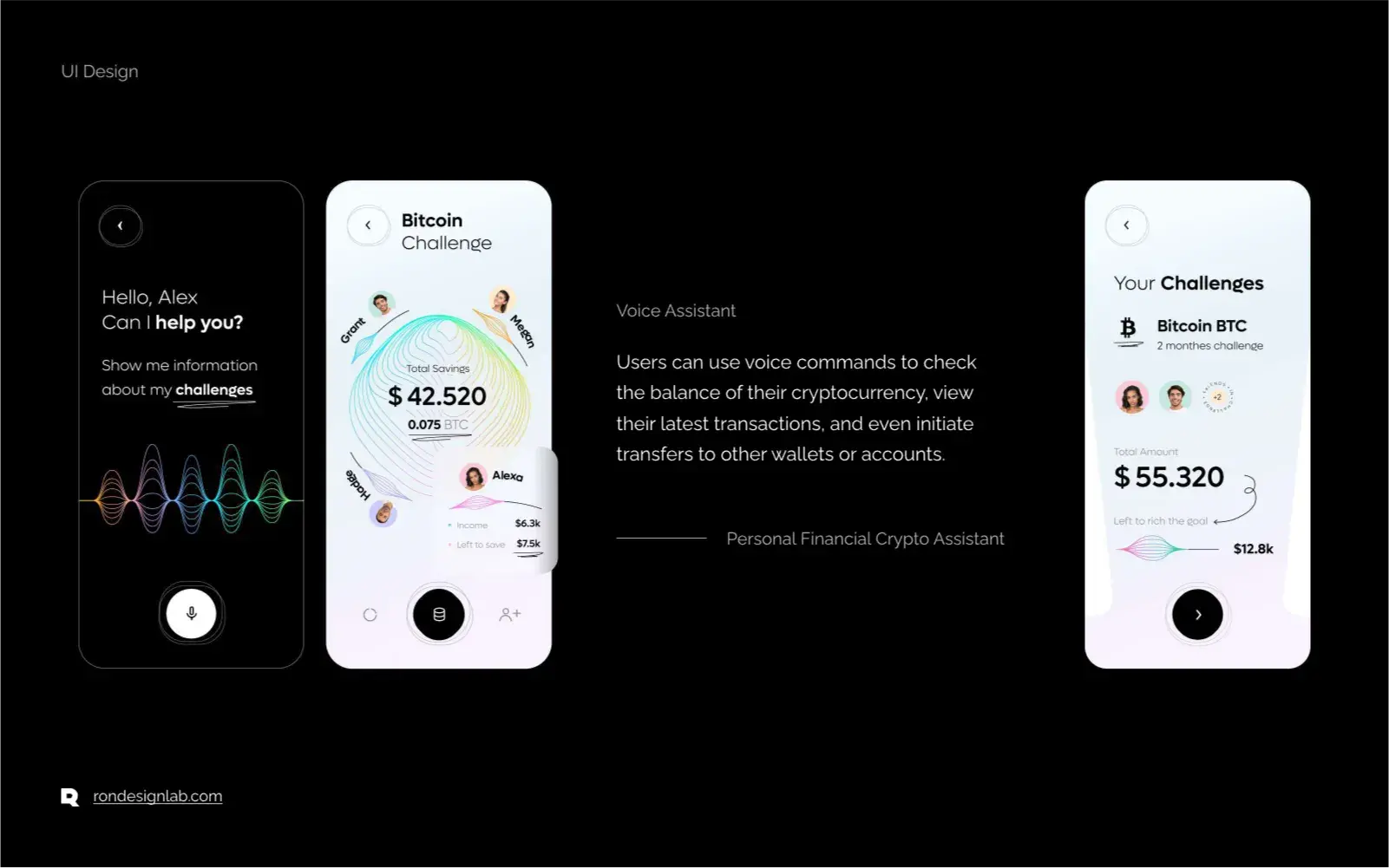 Screenshot from FinAssist personal finance app case study, showing mobile interface for creating savings goals.