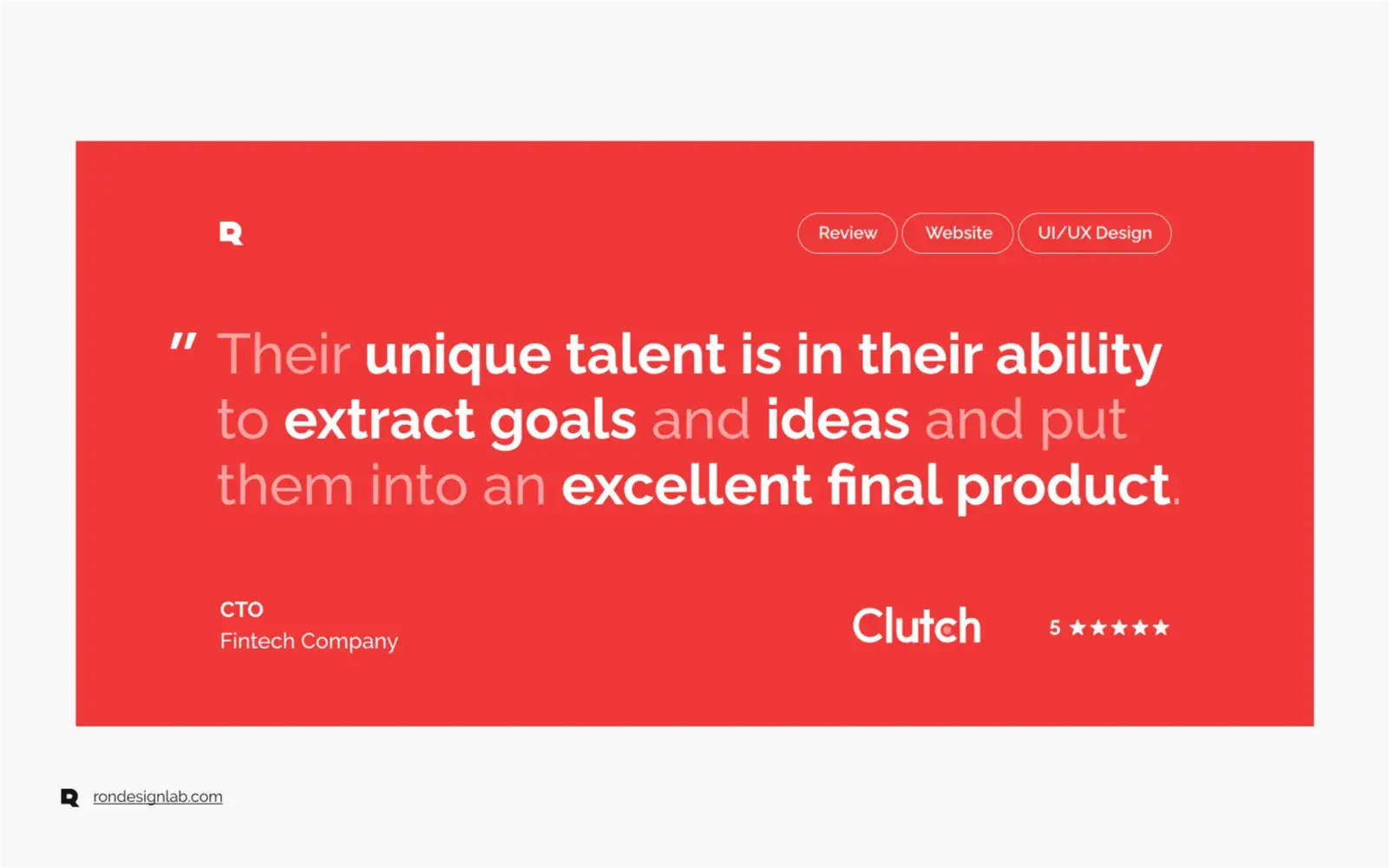 Colorful screenshot displaying web design from Rondesignlab reviewed by Lorne Lantz.