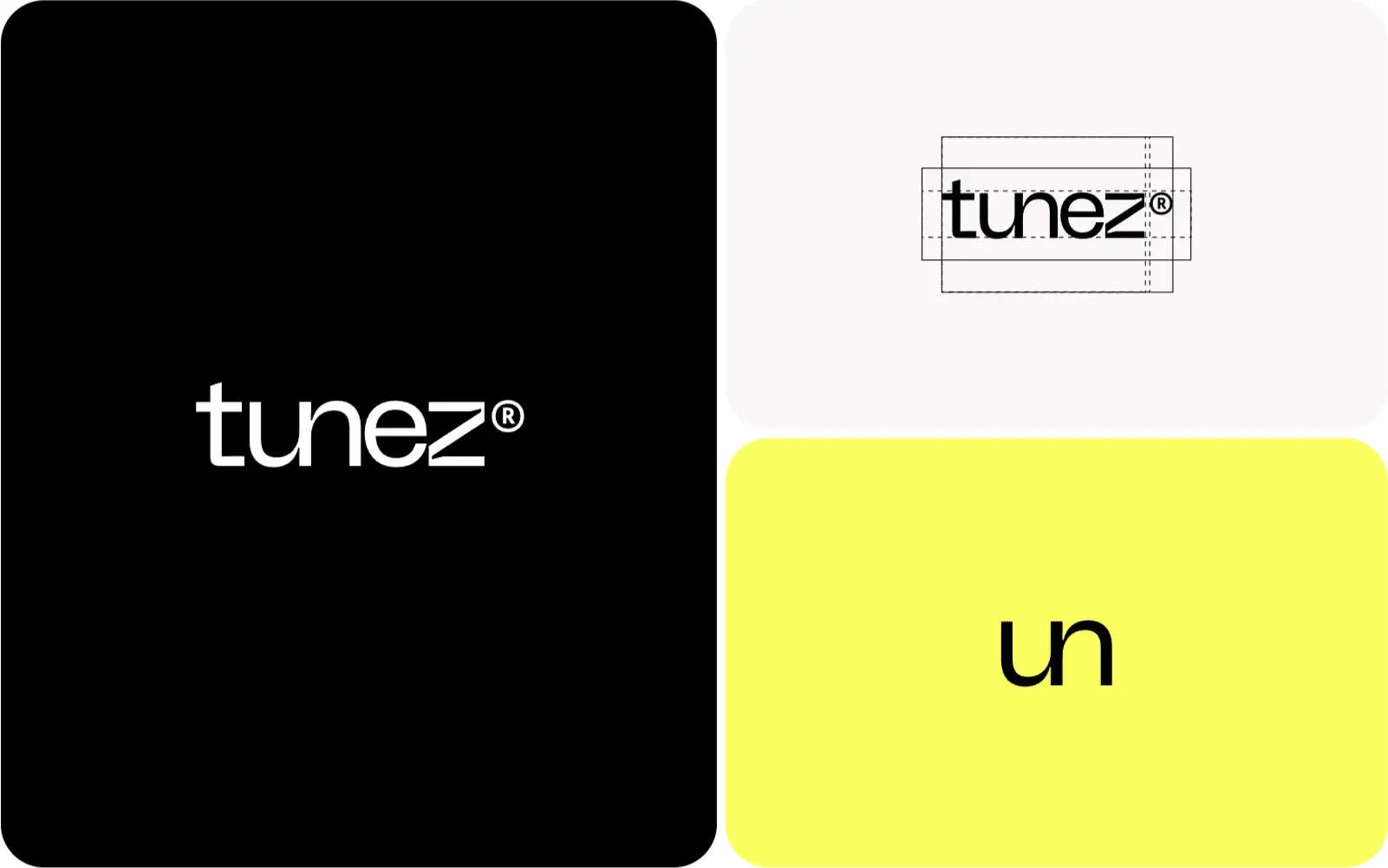 Screenshot of the Tunez mobile app interface for collaborative music creation, as featured in the UX/UI case study.