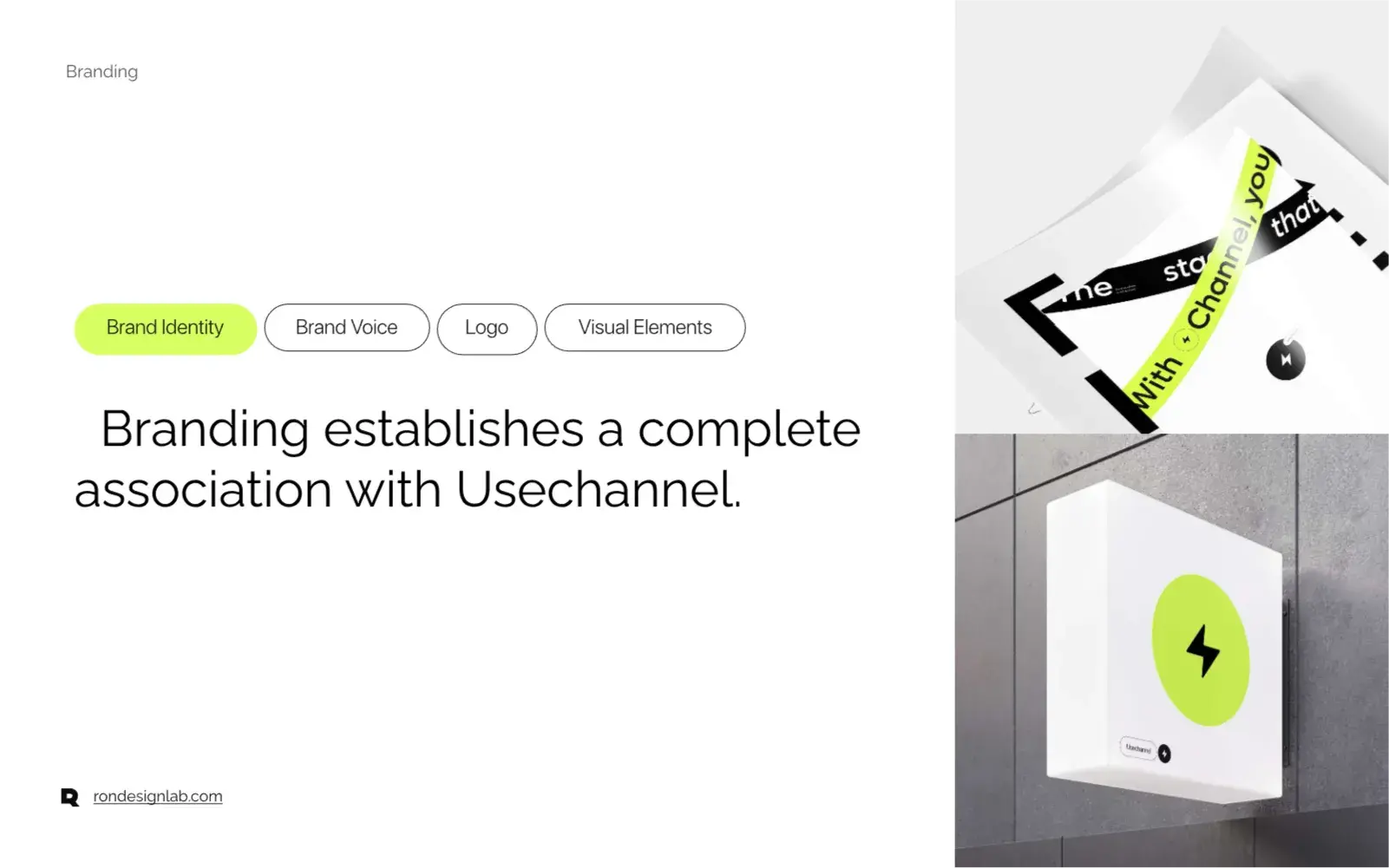 Screenshot of Usechannel's online AI chatbot platform interface for business applications.