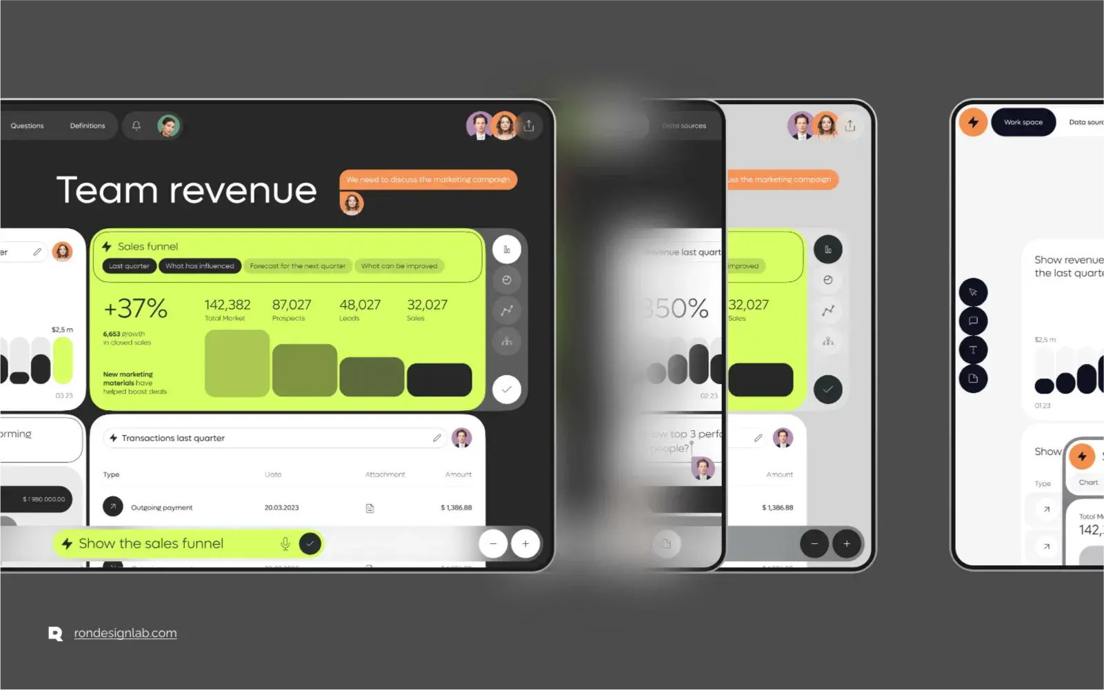 Screenshot of the Usechannel online AI chatbot platform interface on mobile devices for business apps.