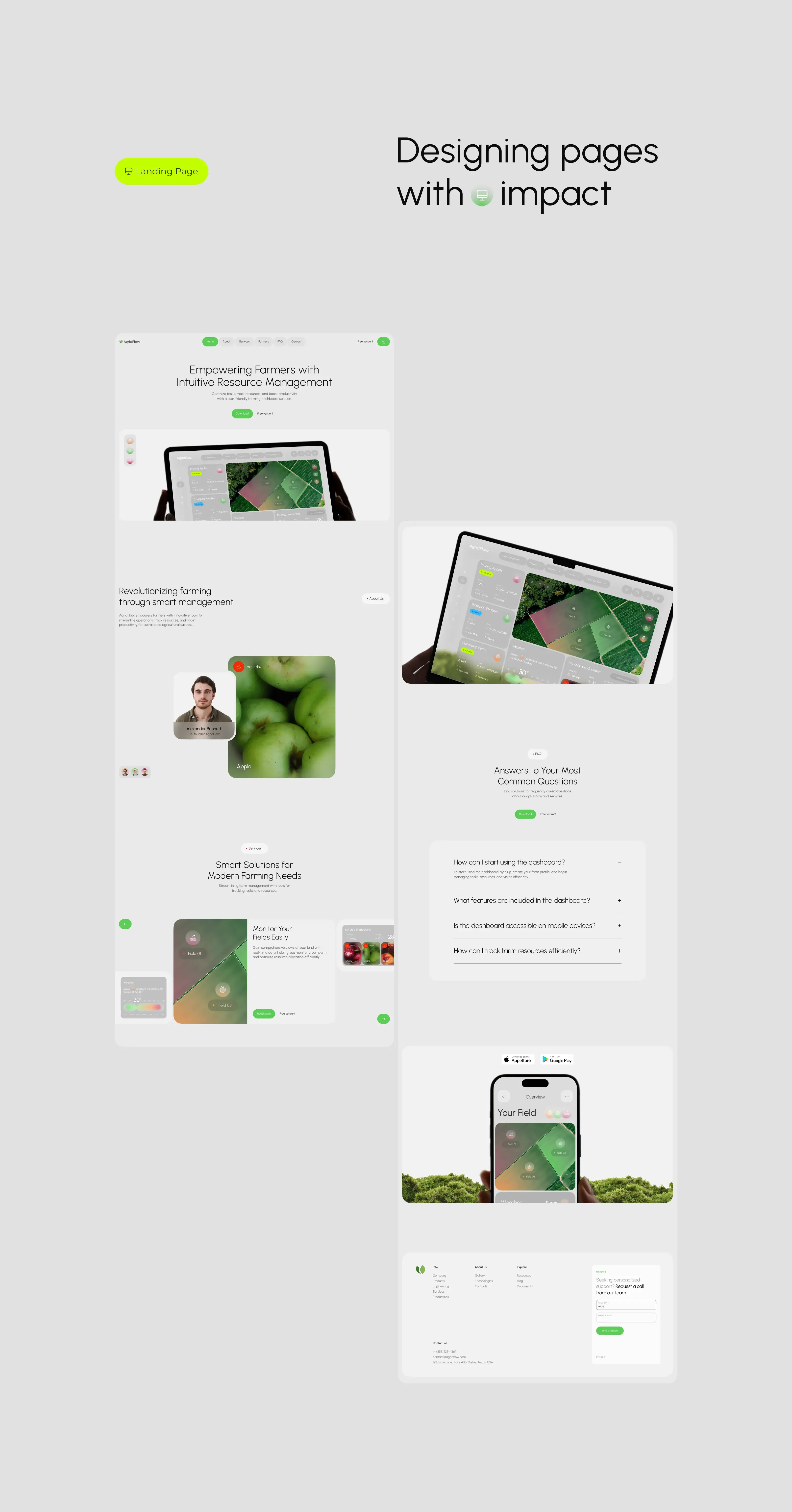 AgridFlow - Farming SaaS & UX UI Design - 1