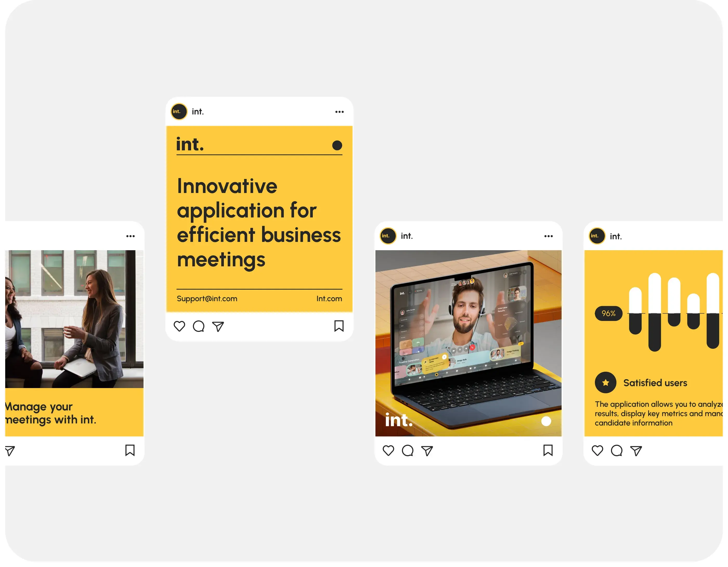 Photo showing people around a laptop displaying the AI interview assistant desktop app UI.