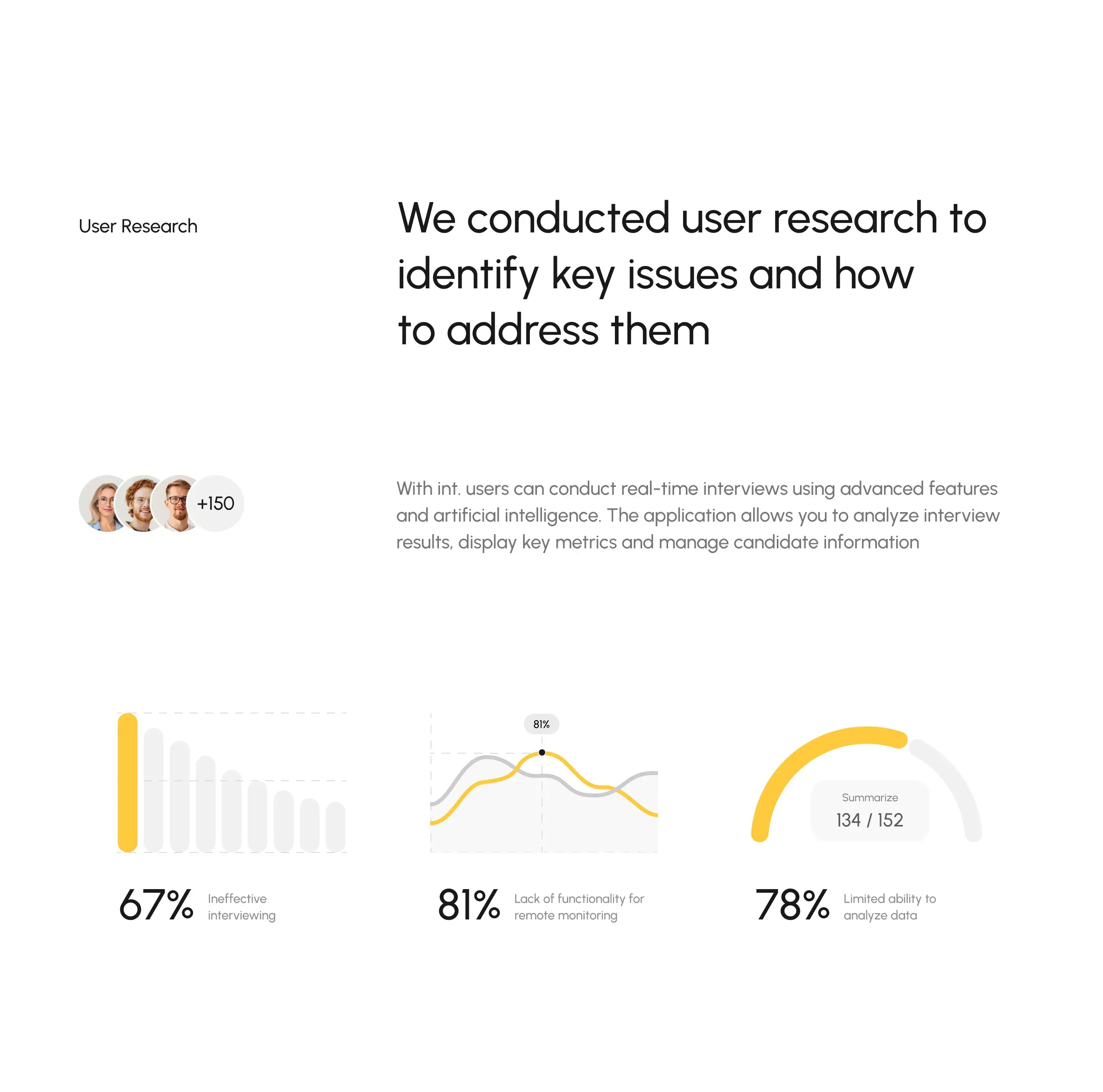 Screenshot showing parallel UI/UX design elements for the AI interview assistant desktop app.