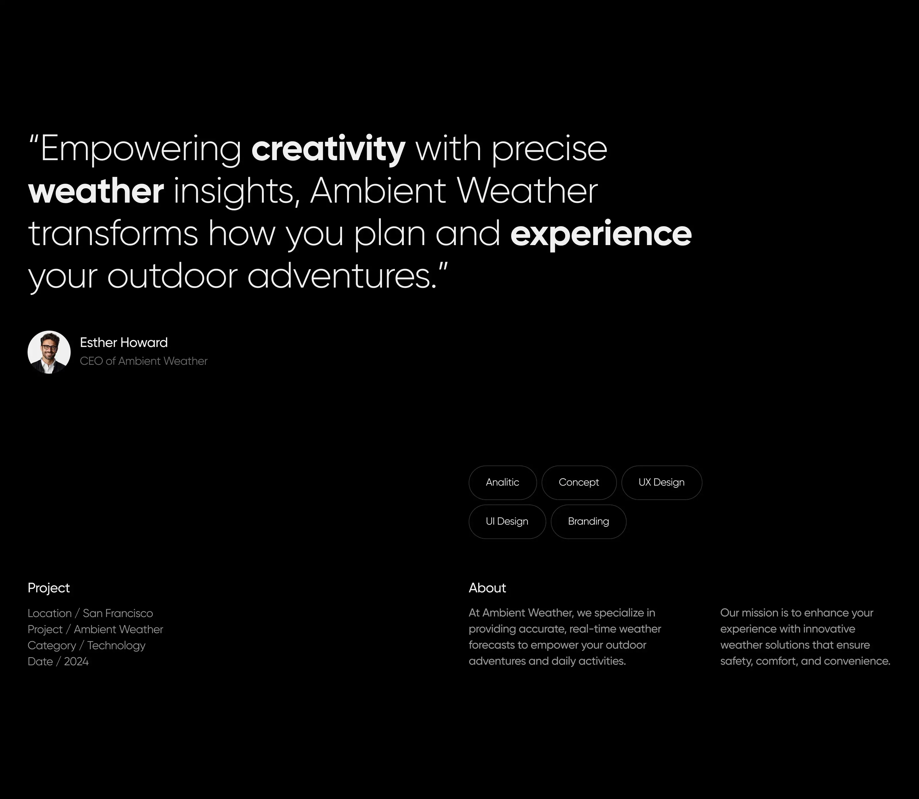 Ambient Weather - SaaS UI UX Design - 1