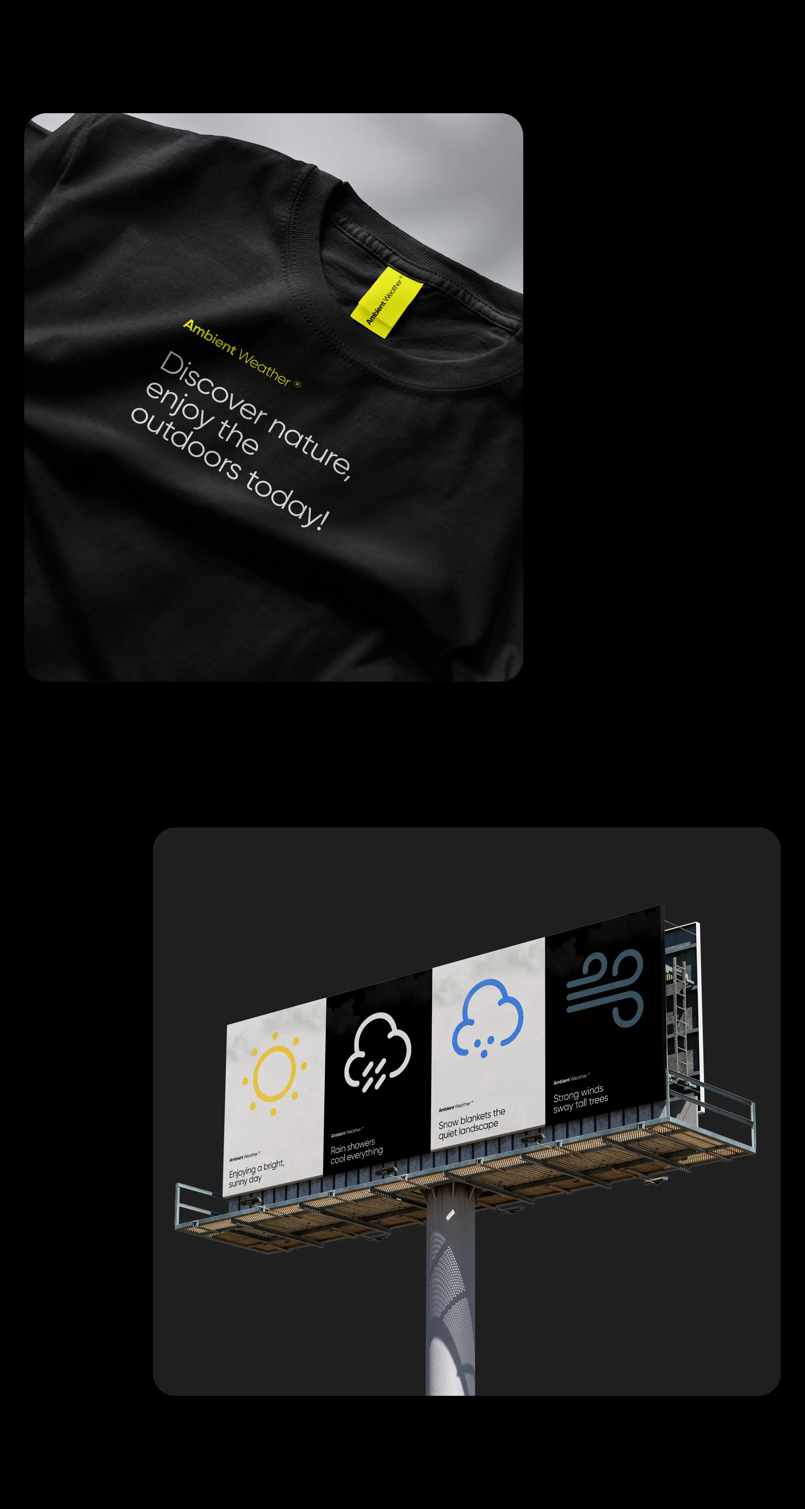 Ambient Weather mobile app UI design showcasing features for staying informed on IoT wellness and sport data. Ambient Weather mobile app UI design showcasing features for staying informed on IoT wellness and sport data.