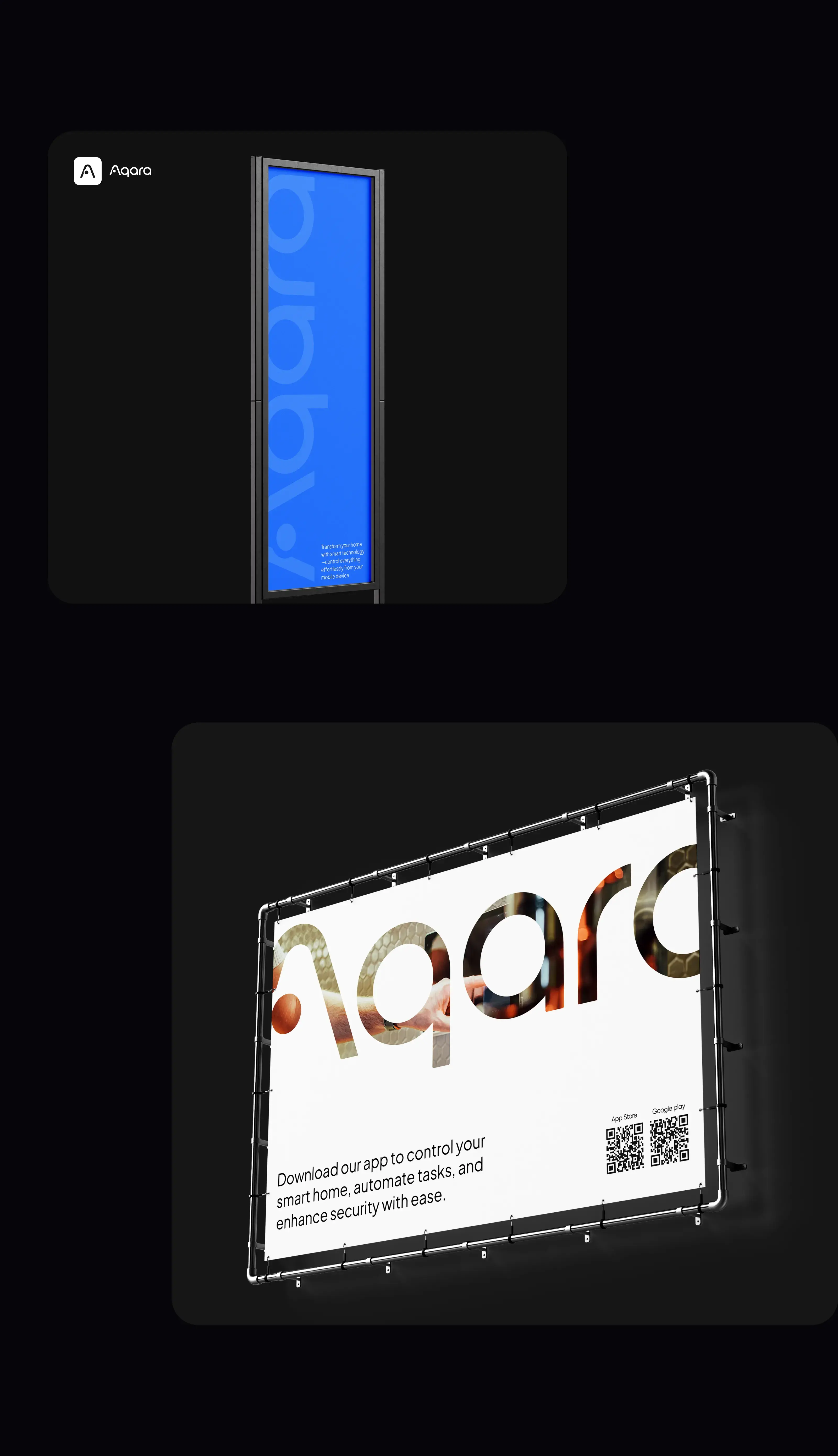 Screenshot from the Aqara smart home app UI showing a screen with a 2D barcode for device integration. Screenshot from the Aqara smart home app UI showing a screen with a 2D barcode for device integration.