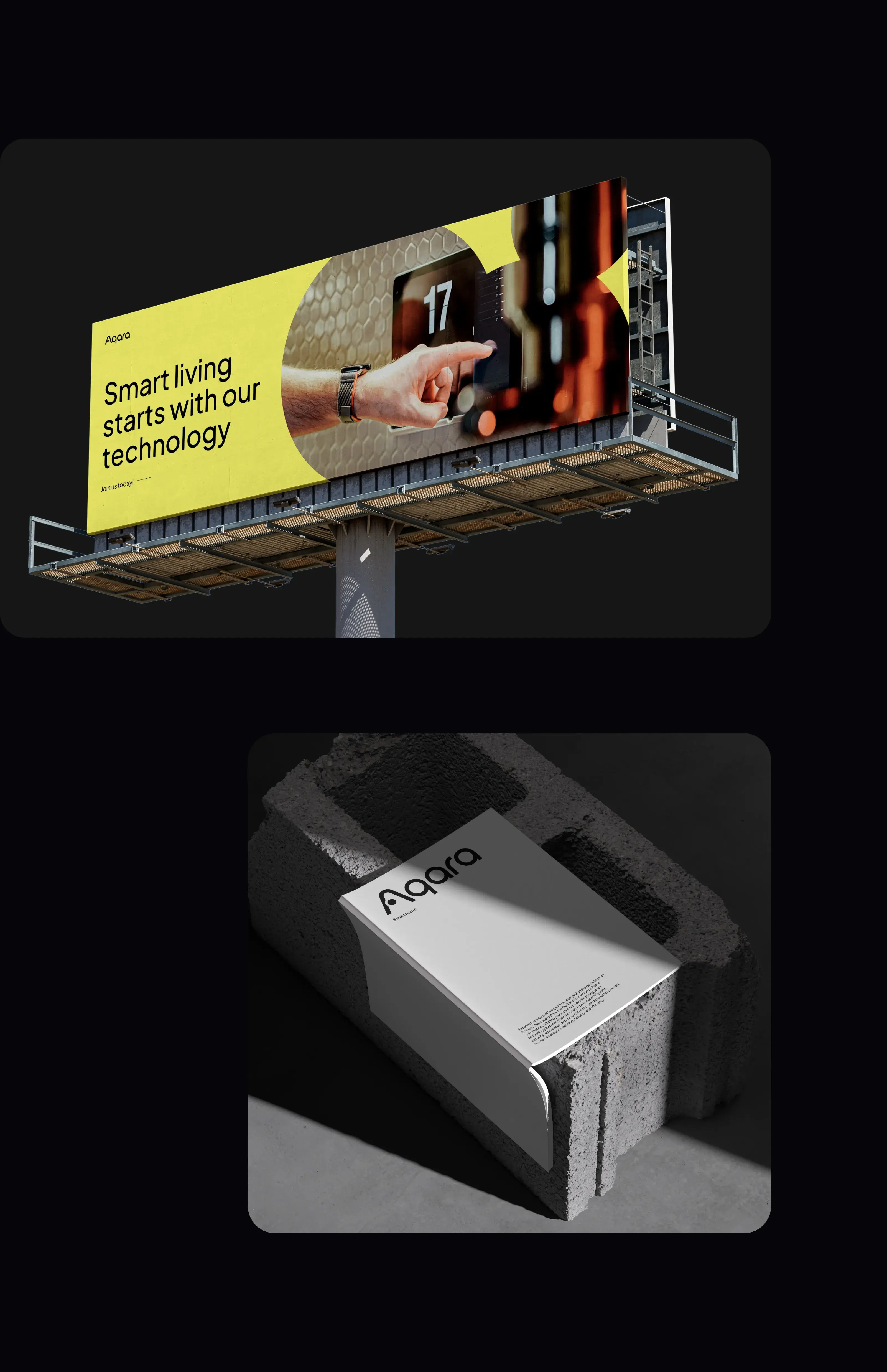Visual design materials and packaged smart home products on a table, context for smart home app UI/UX. Visual design materials and packaged smart home products on a table, context for smart home app UI/UX.