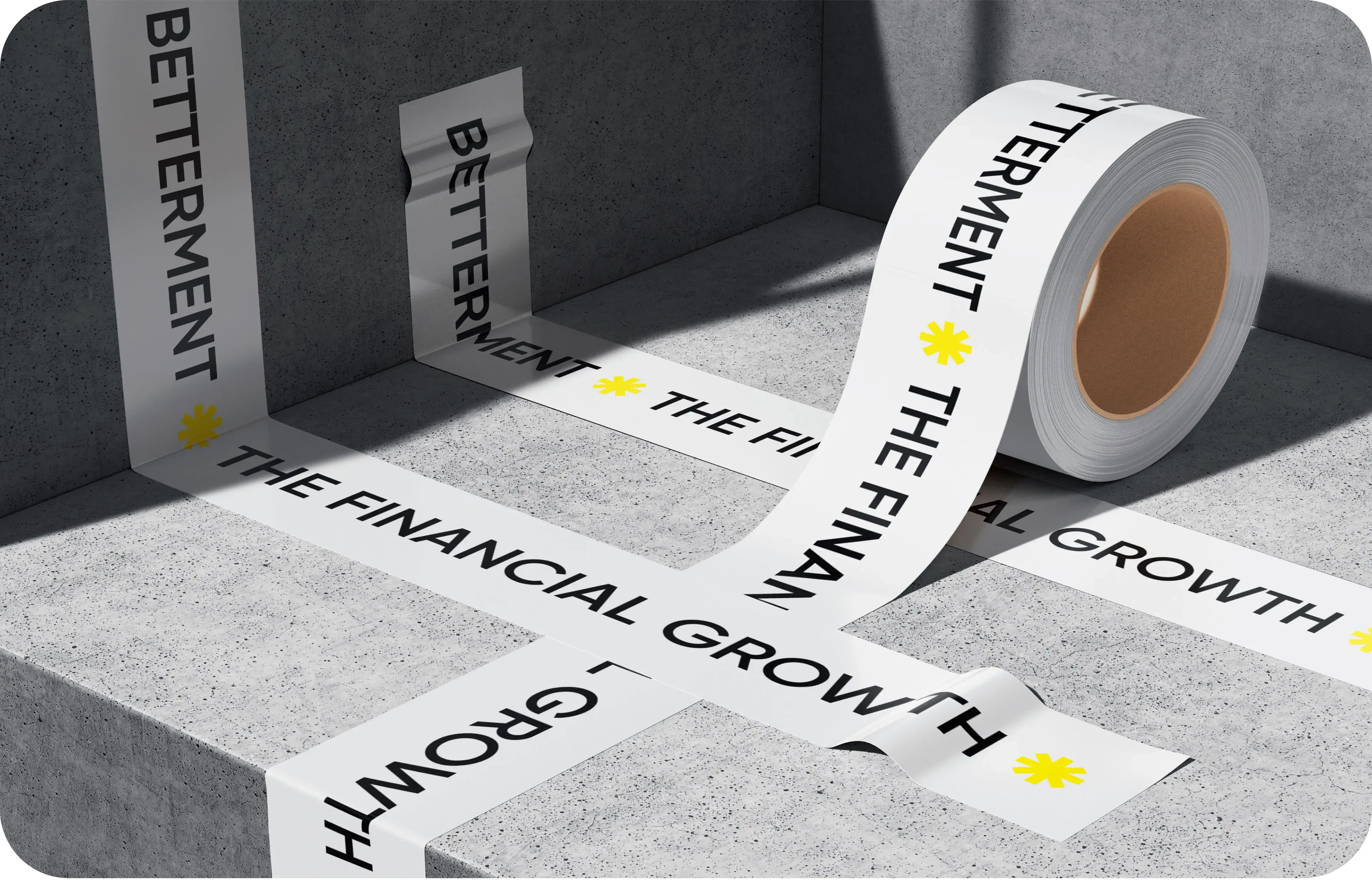 Graphic illustration for Betterment finance app showing financial growth concepts. Graphic illustration for Betterment finance app showing financial growth concepts.