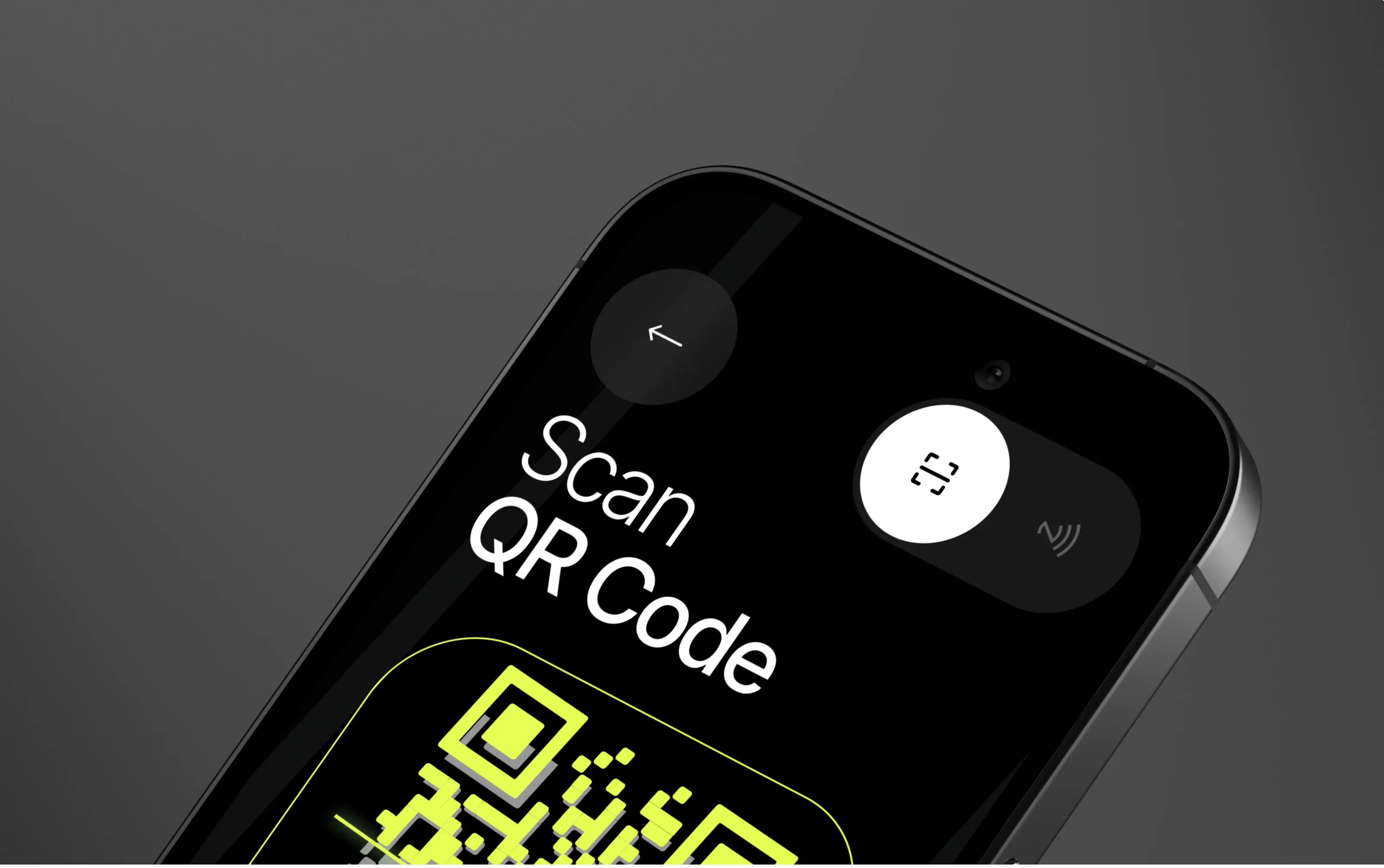 Screenshot of the Bike-Spot app on a phone, displaying "Scan QR Code". Screenshot of the Bike-Spot app on a phone, displaying "Scan QR Code".