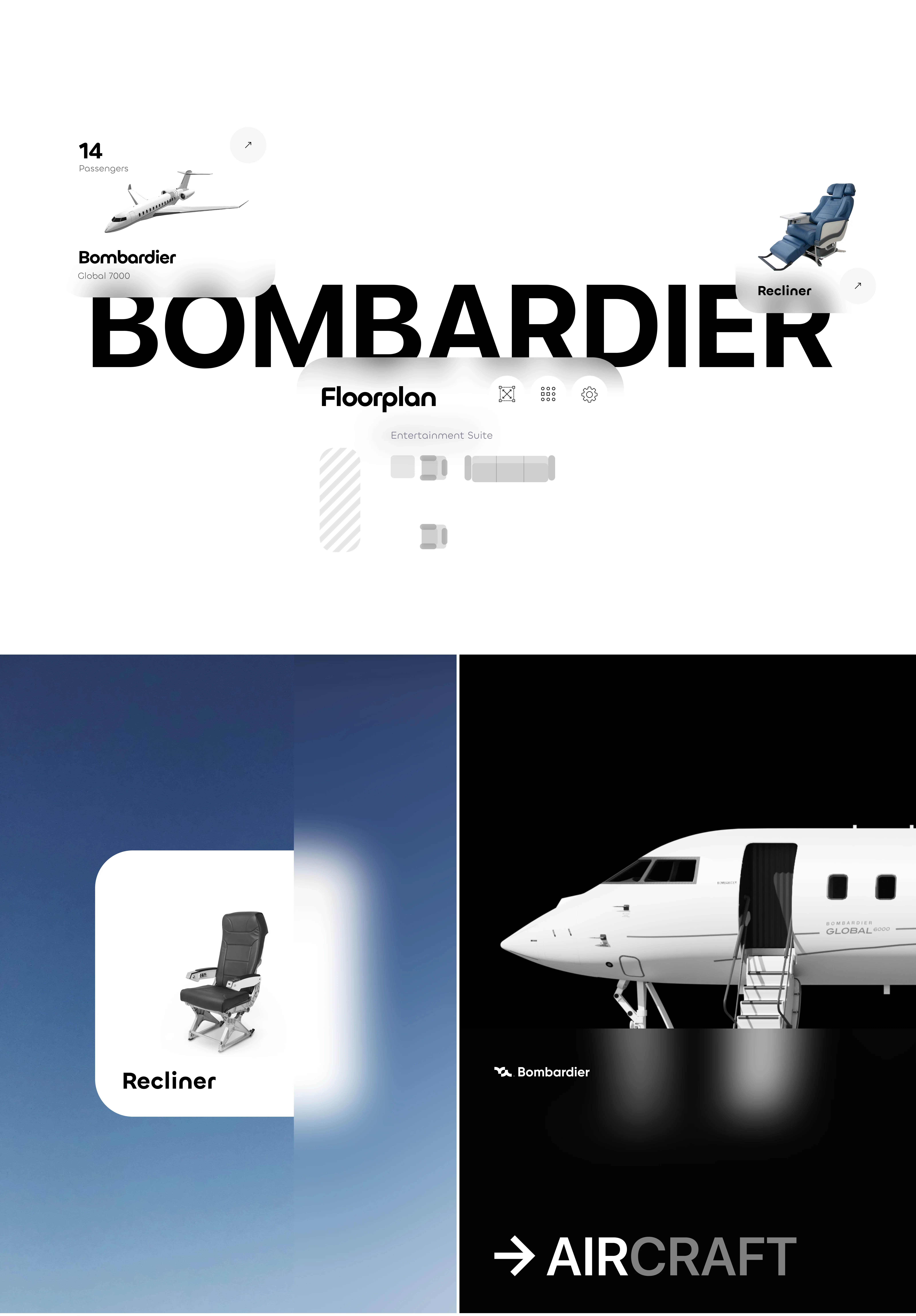 Bombardier business jet, a key vehicle type featured in the case study. Bombardier business jet, a key vehicle type featured in the case study.