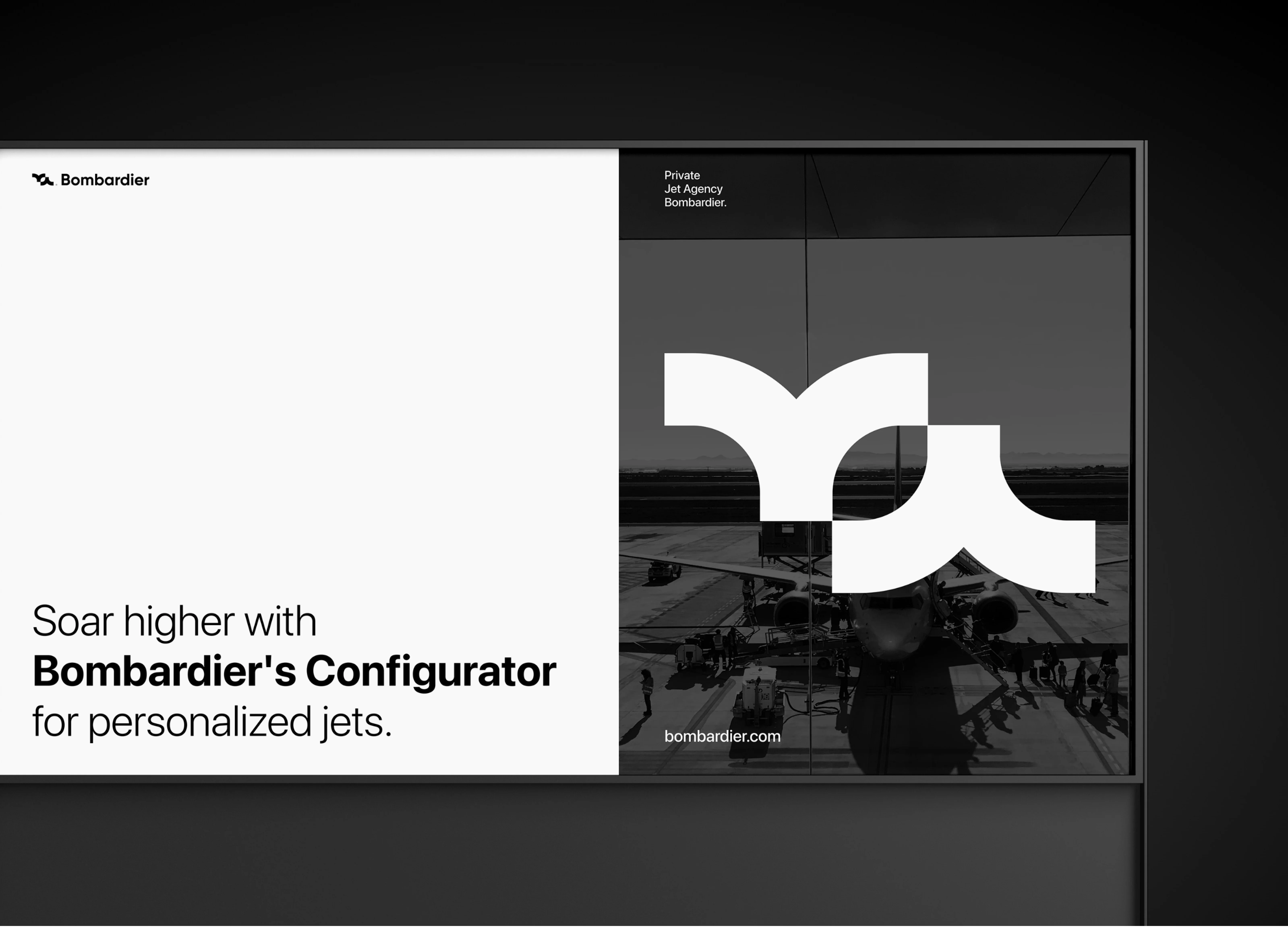 Screenshot of Bombardier's private jet configurator website UI, relevant to the UI/UX design case study. Screenshot of Bombardier's private jet configurator website UI, relevant to the UI/UX design case study.