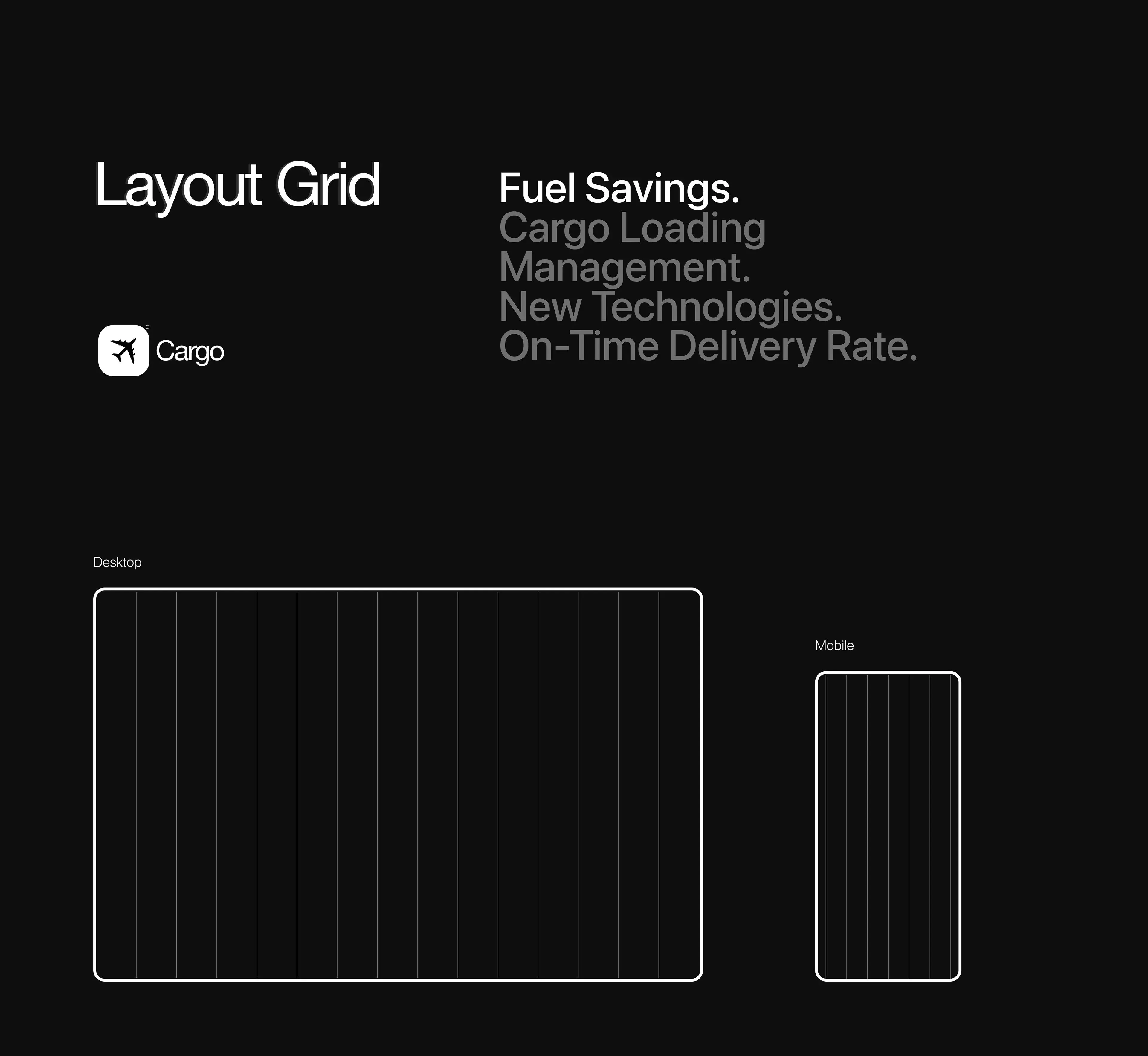 Screenshot of the cargo TMS web application UI, highlighting features like fuel savings and loading management. Screenshot of the cargo TMS web application UI, highlighting features like fuel savings and loading management.