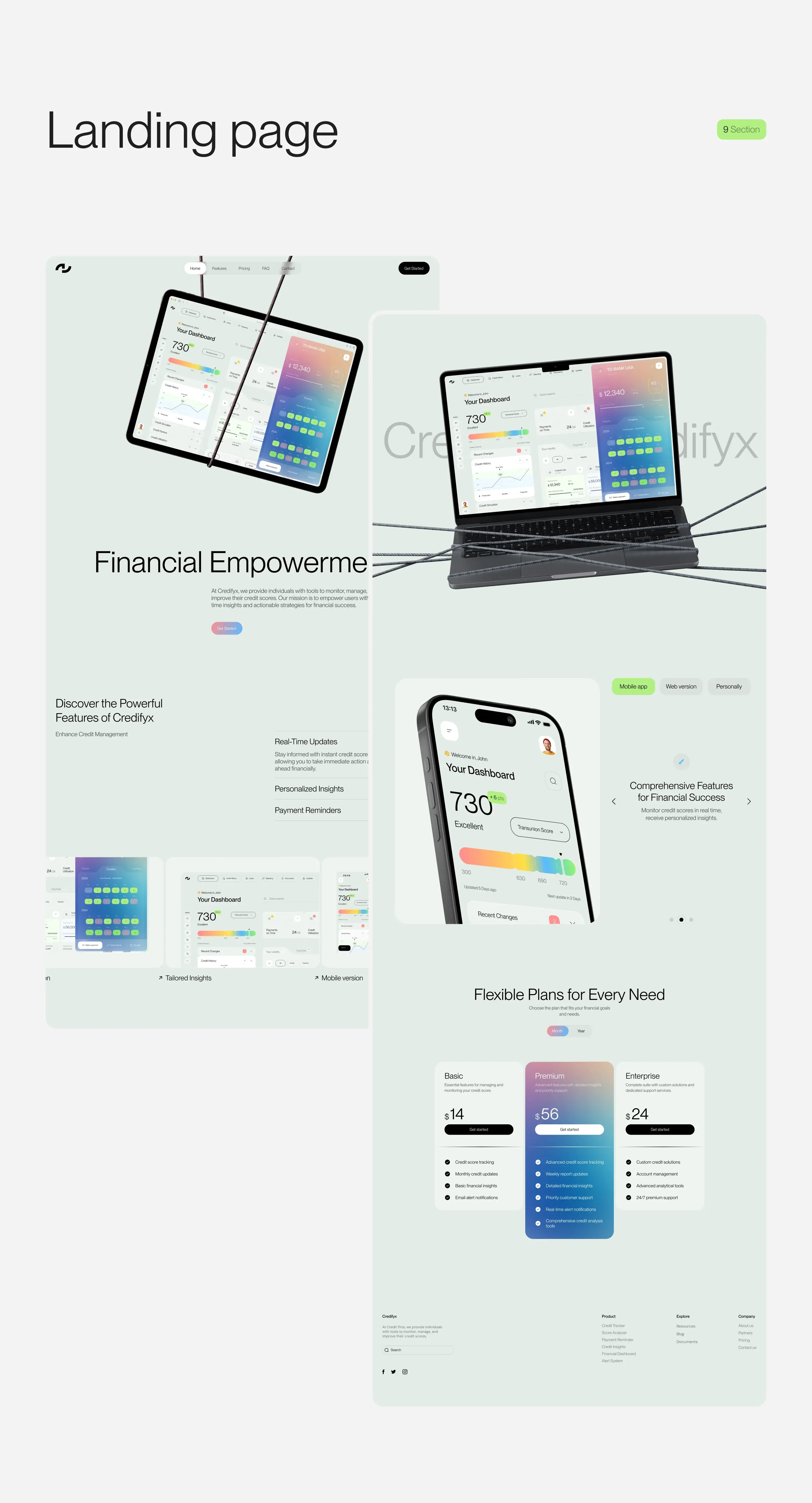Credifyx SaaS UI/UX and branding displayed on a laptop and mobile phone. Credifyx SaaS UI/UX and branding displayed on a laptop and mobile phone.