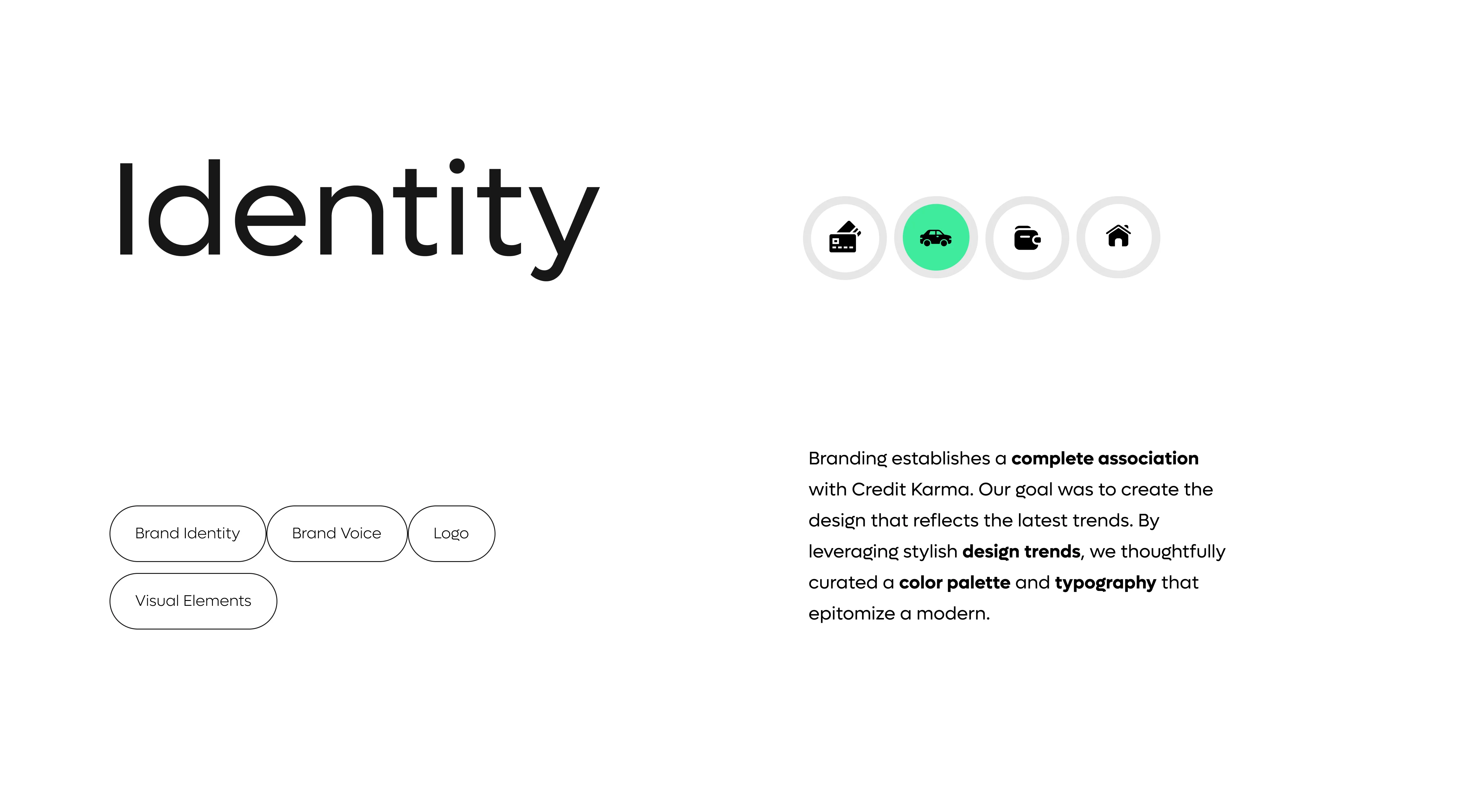 Screenshot of Credit Karma's finance insights platform, displaying parallel data sections with modern typography. Screenshot of Credit Karma's finance insights platform, displaying parallel data sections with modern typography.