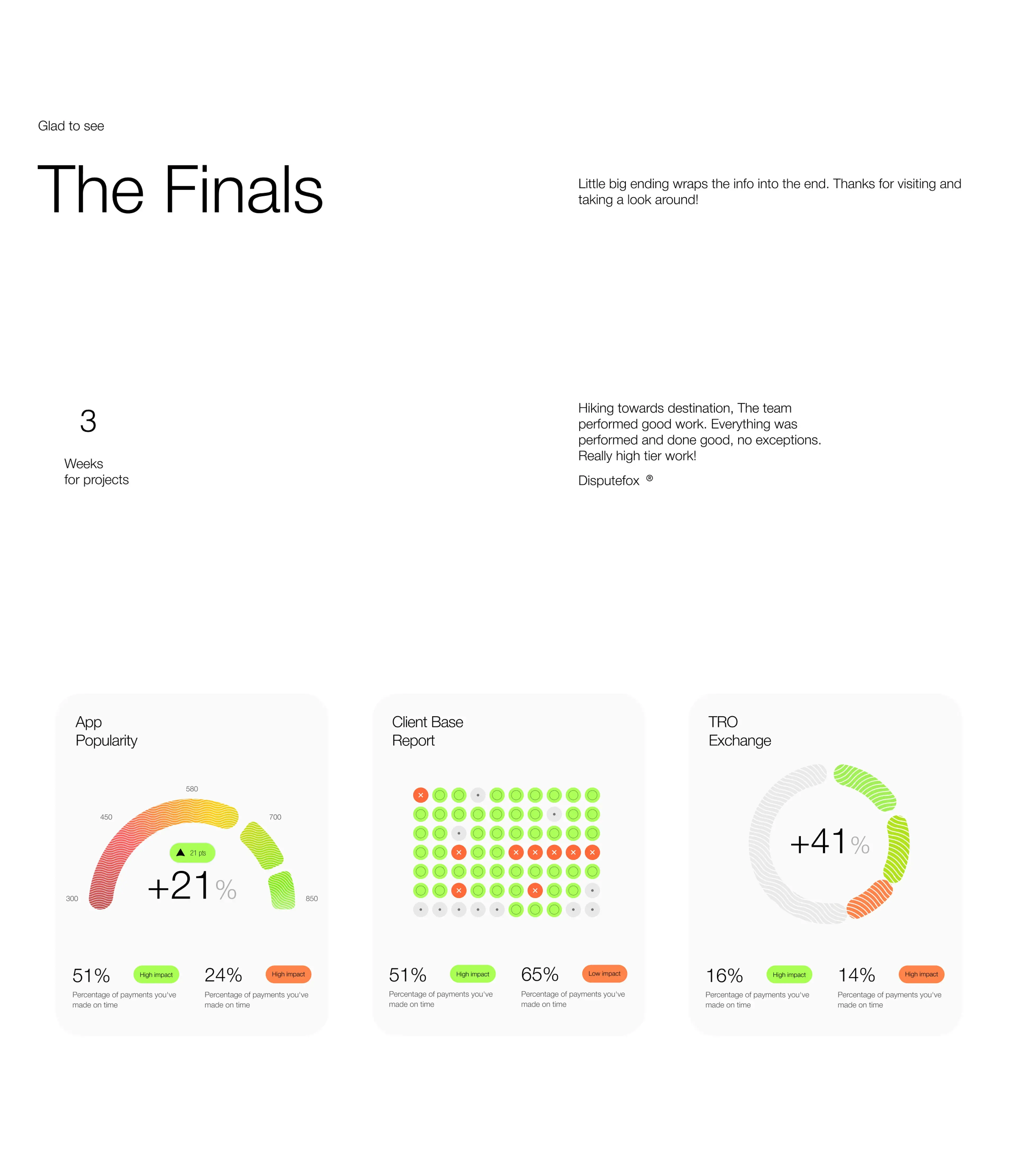 Final result of DisputeFox AI credit score UI design project