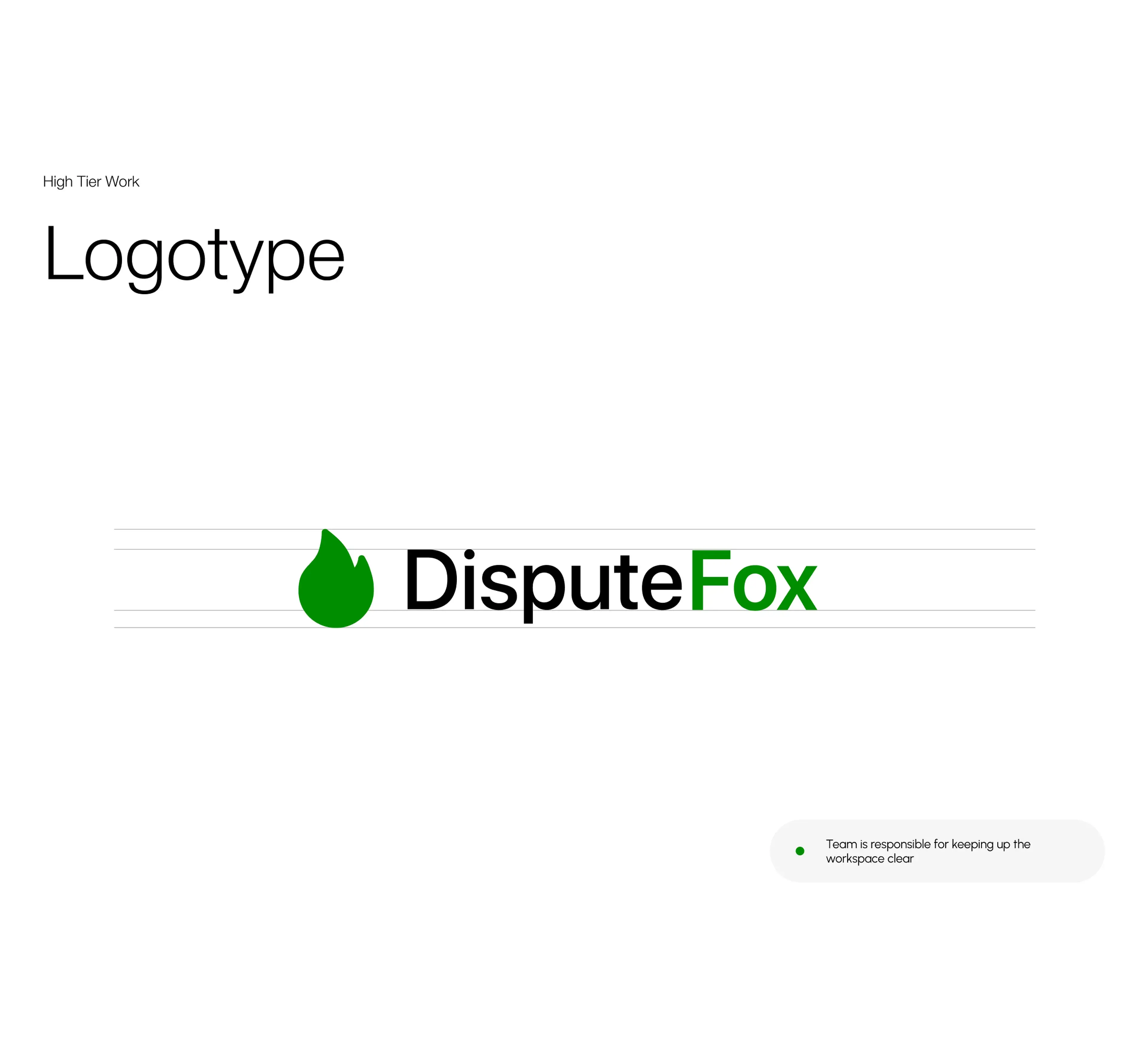 Screenshot detail showing text 'High Tier Work Logotype Dispute Fox Team' for the Dispute Fox AI finance SaaS design. Screenshot detail showing text 'High Tier Work Logotype Dispute Fox Team' for the Dispute Fox AI finance SaaS design.