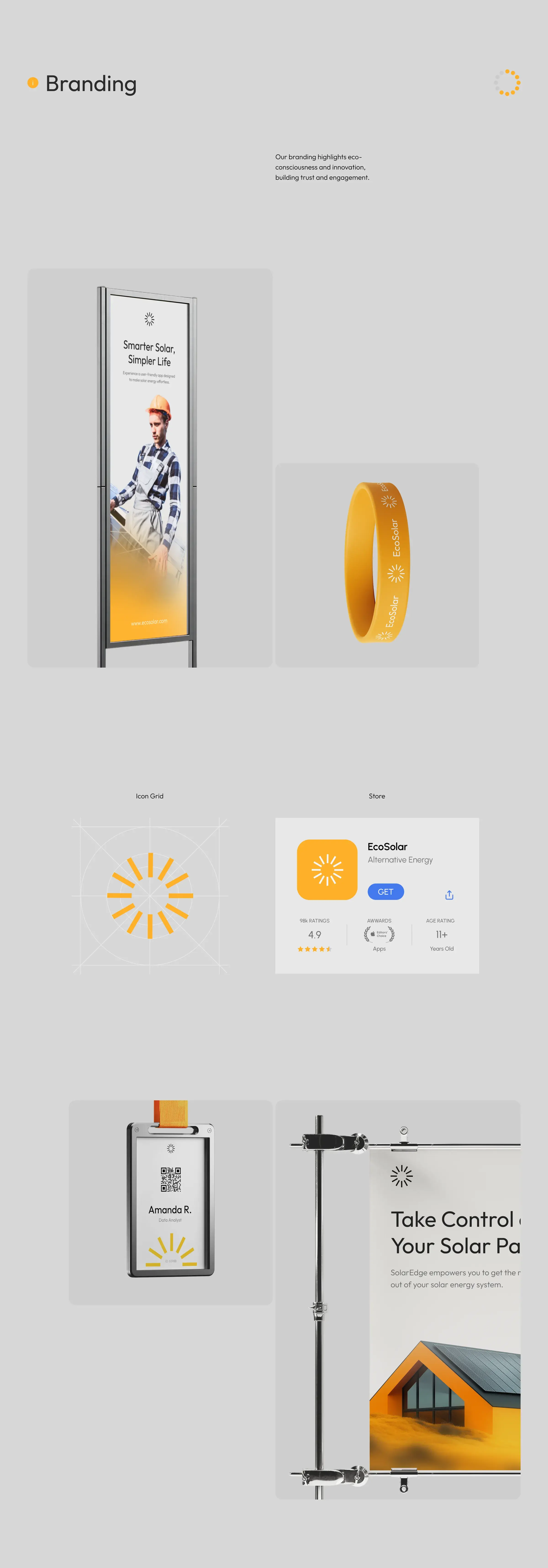 Graphic banner illustrating EcoSolar branding for renewable energy SaaS, showing a meter on a smartphone mockup. Graphic banner illustrating EcoSolar branding for renewable energy SaaS, showing a meter on a smartphone mockup.