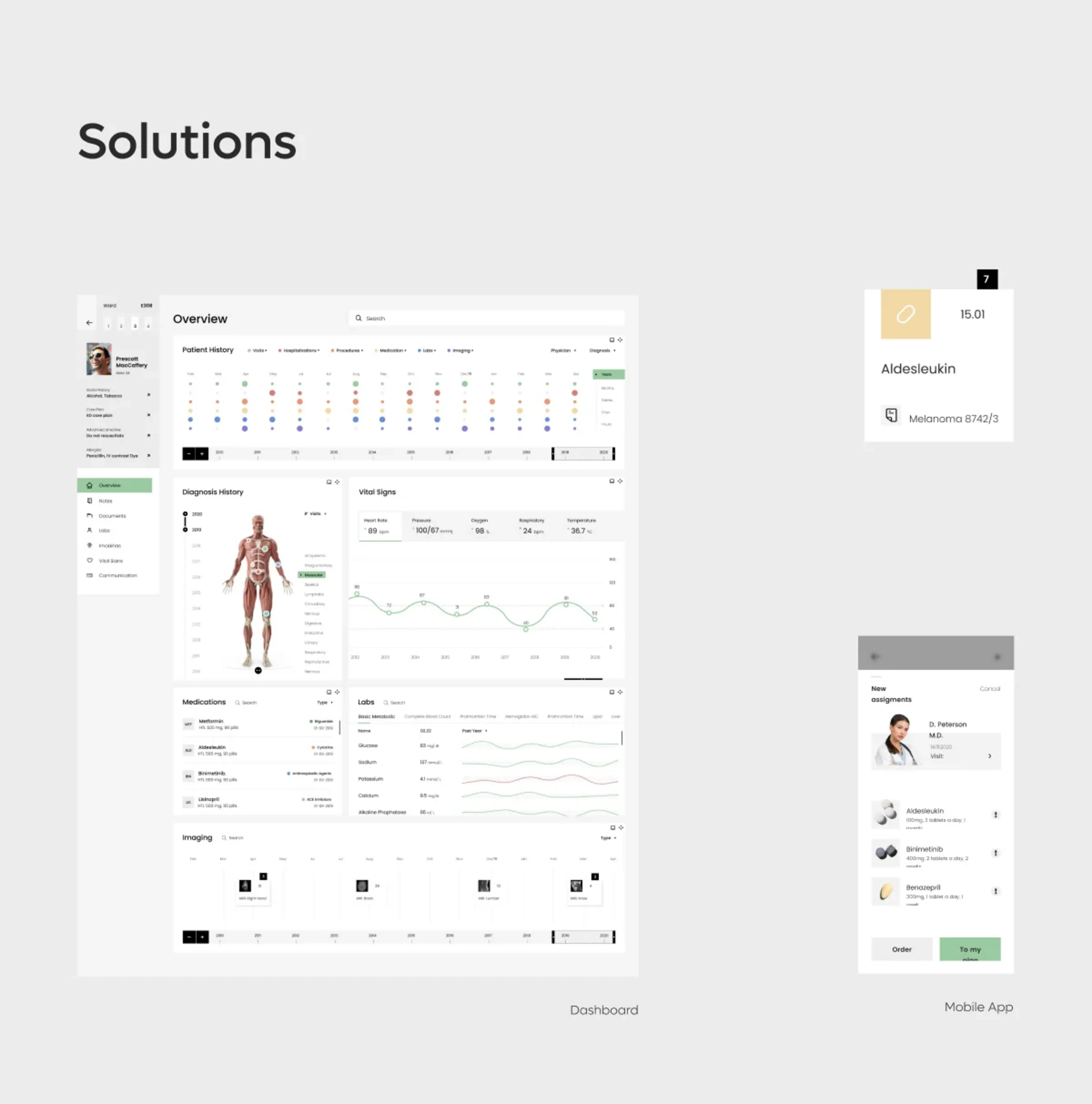 Screenshot of a healthcare enterprise Electronic Health Record (EHR) desktop app interface. Screenshot of a healthcare enterprise Electronic Health Record (EHR) desktop app interface.