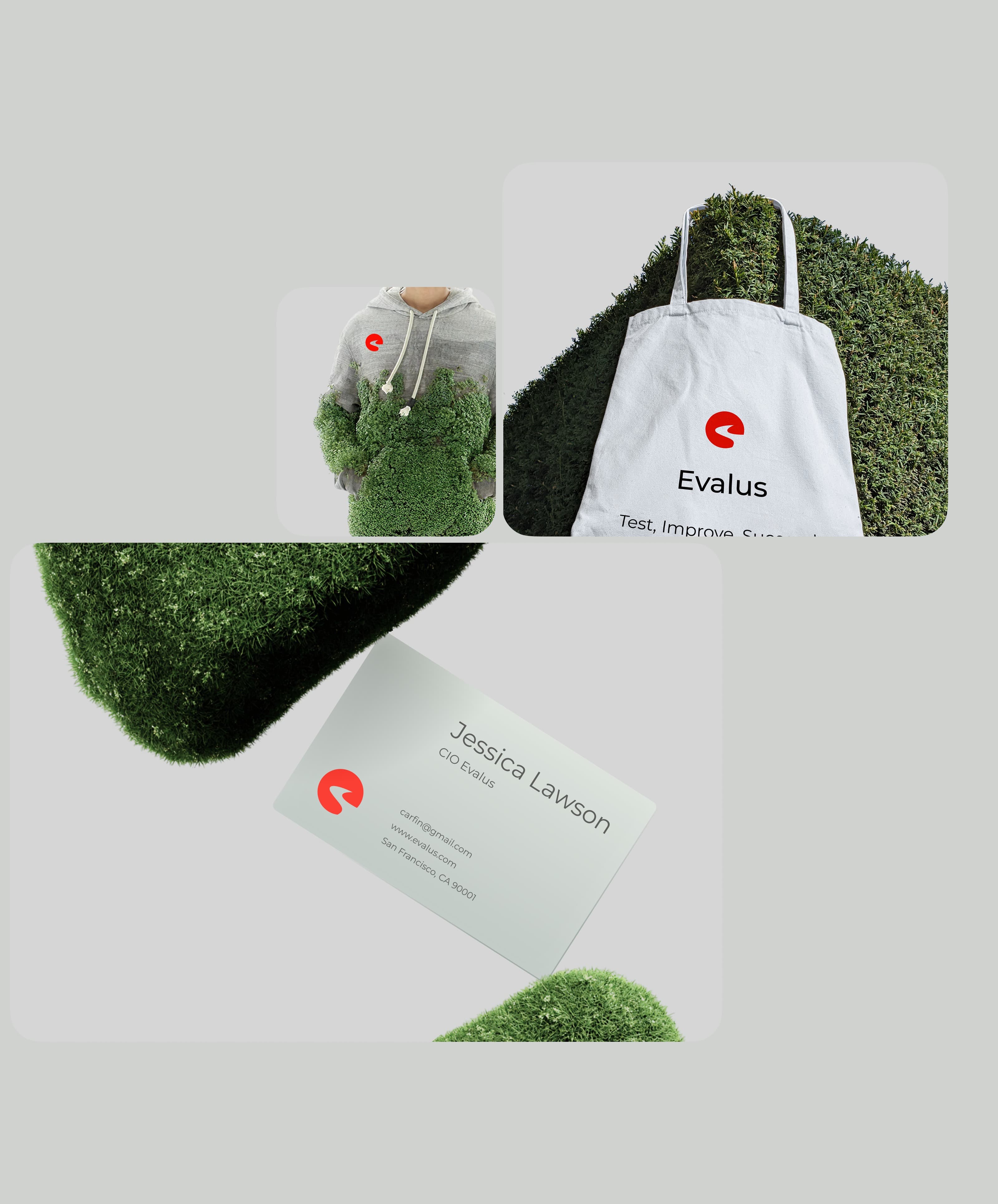 Evalus branded tote bag featuring logo and motto "Test, Improve". Evalus branded tote bag featuring logo and motto "Test, Improve".