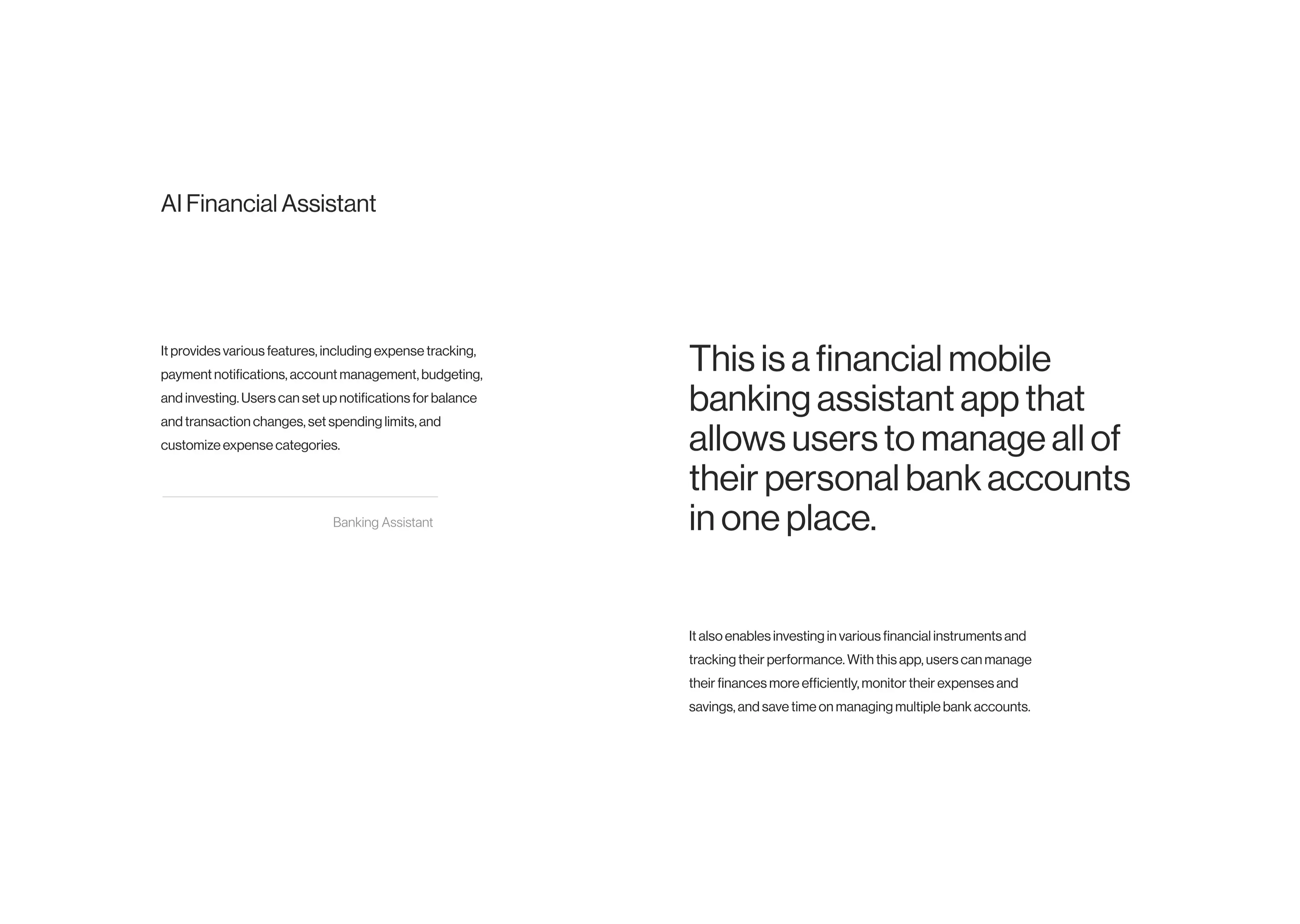 FinAssist - Personal Finance AI Assistant - Finance