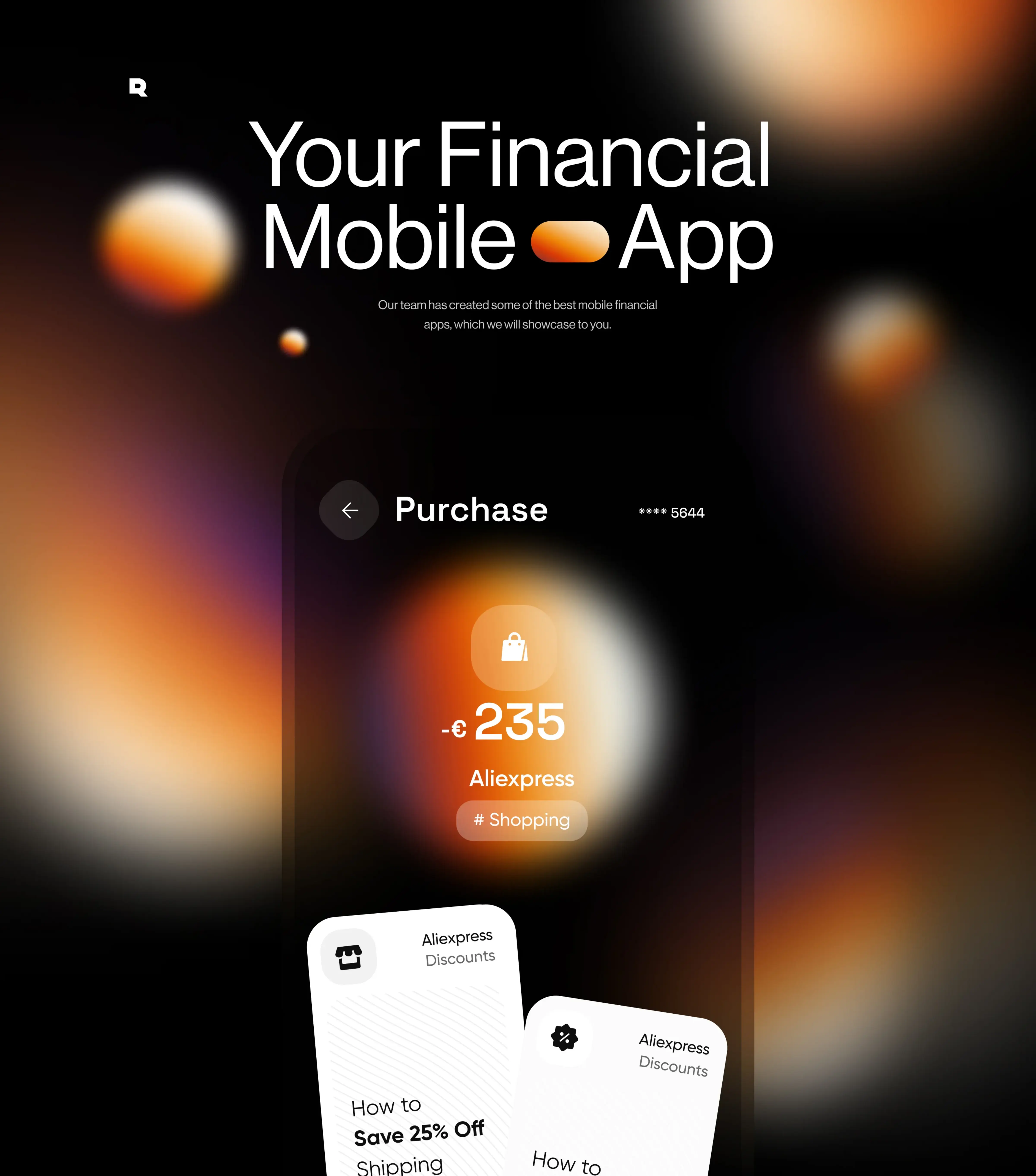 Illustration of a smartphone displaying the Finassist personal finance assistant app interface.