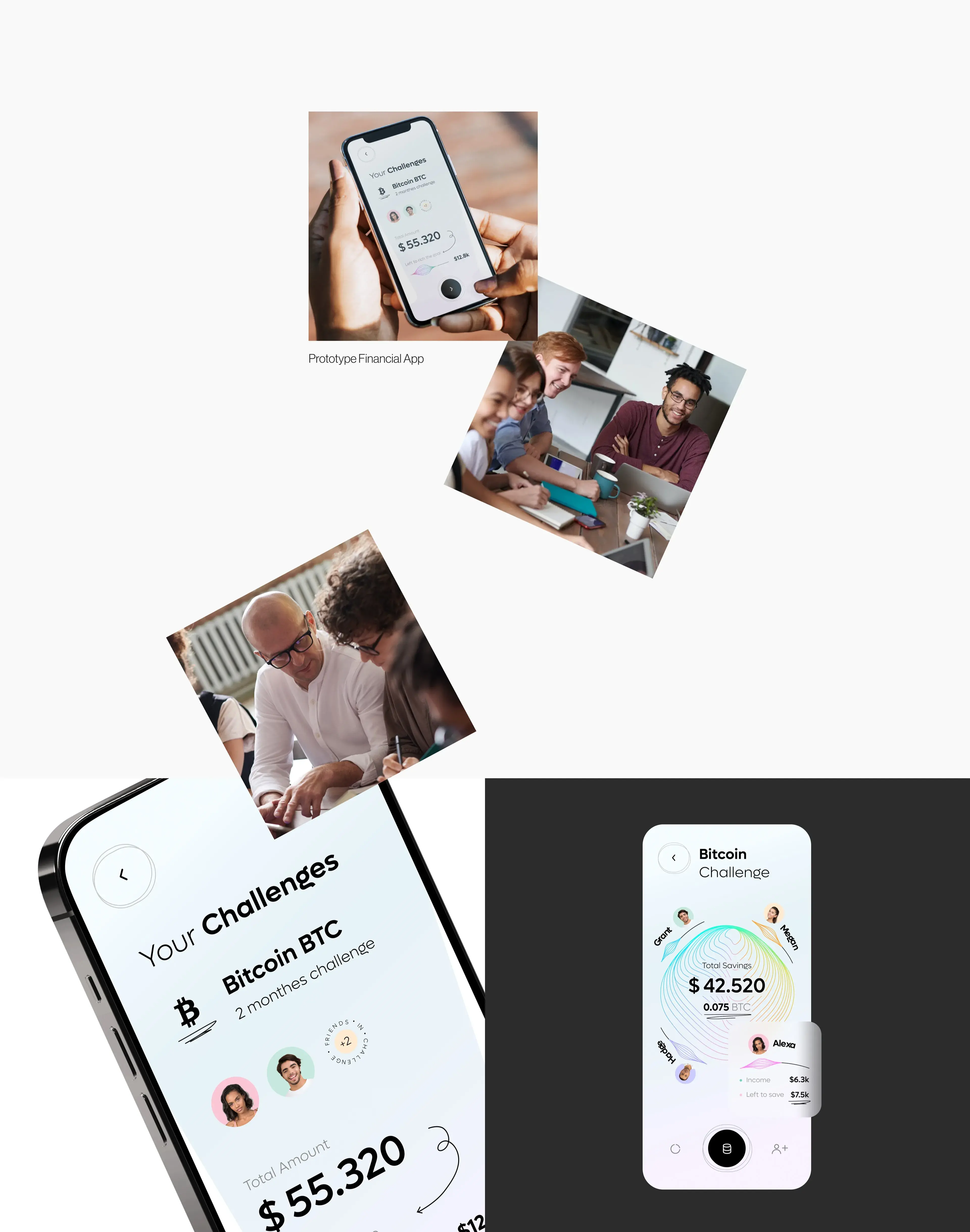 Person holding a mobile phone displaying a personal finance app interface. Person holding a mobile phone displaying a personal finance app interface.