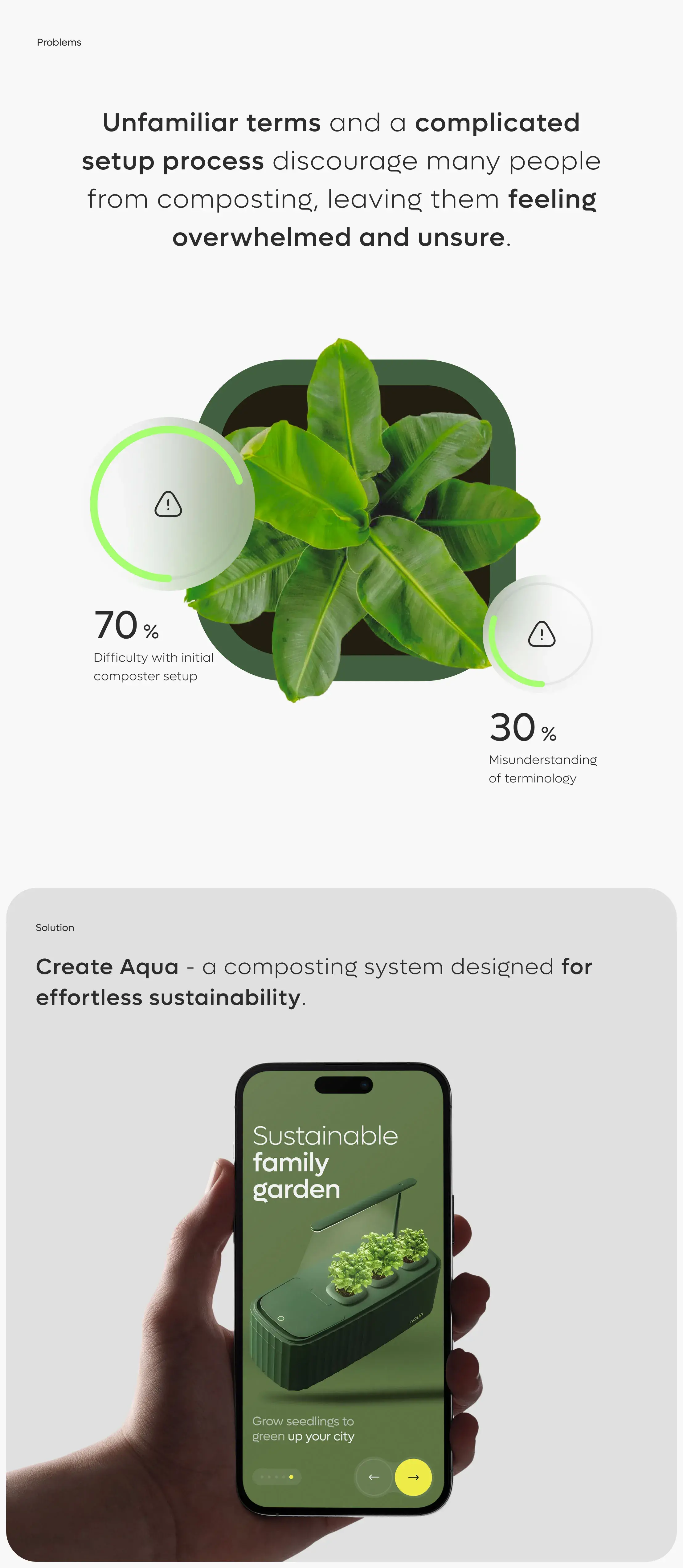 Screenshot showing the Gardenize mobile app UI/UX design. Screenshot showing the Gardenize mobile app UI/UX design.
