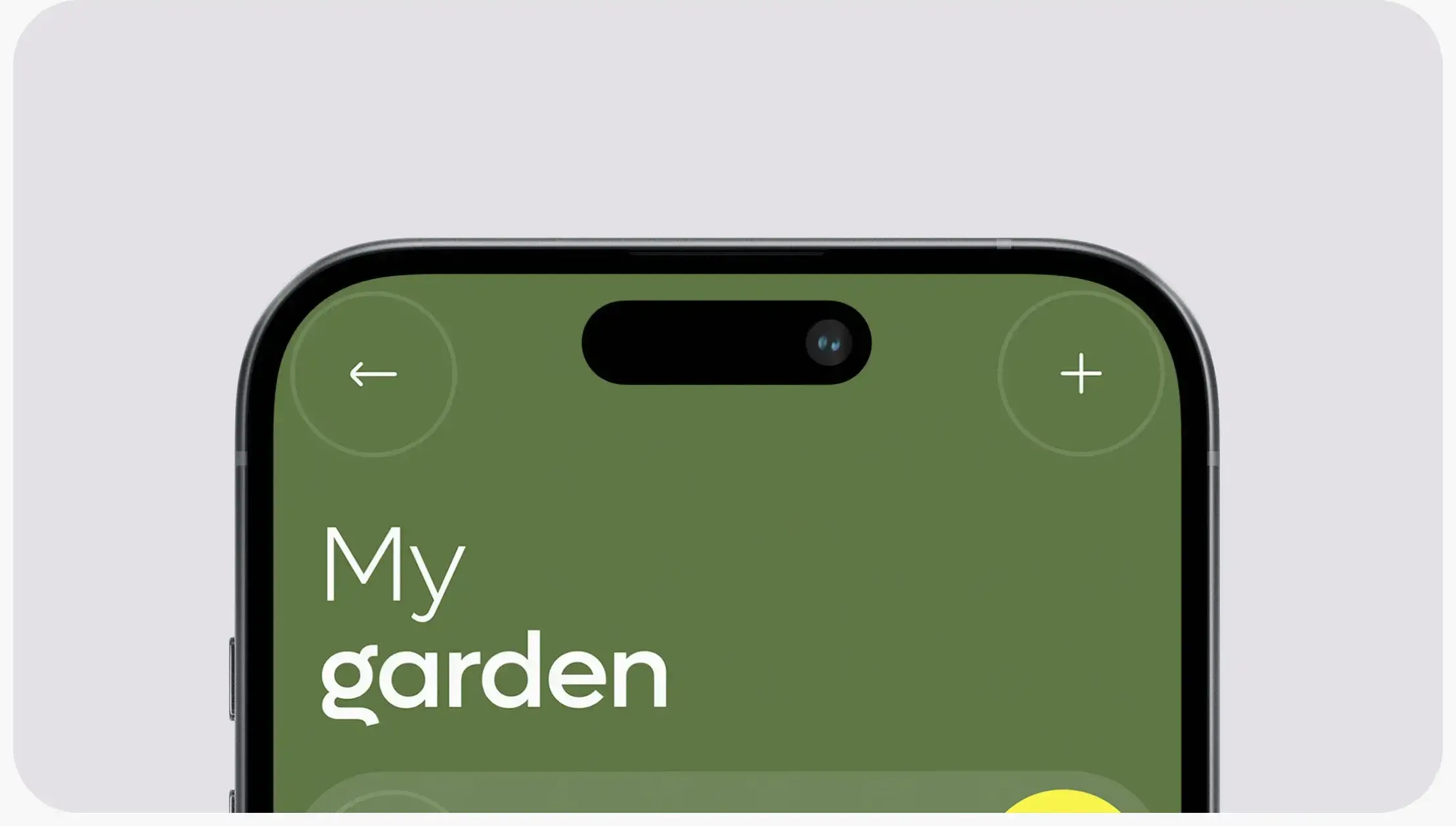 Screenshot of the Gardenize mobile app's "My garden" screen on an iPhone. Screenshot of the Gardenize mobile app's "My garden" screen on an iPhone.