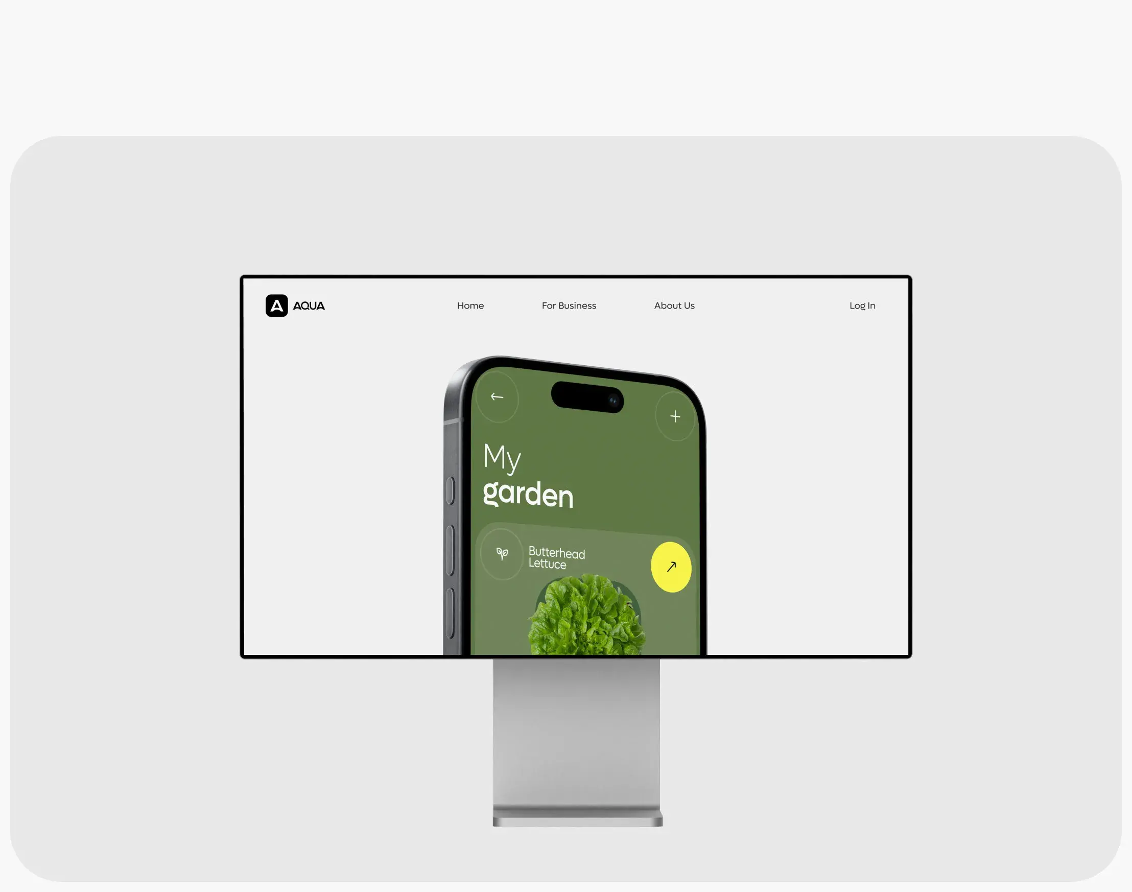 Screenshot of a smart garden mobile app interface showing "My garden" view and plant details. Screenshot of a smart garden mobile app interface showing "My garden" view and plant details.