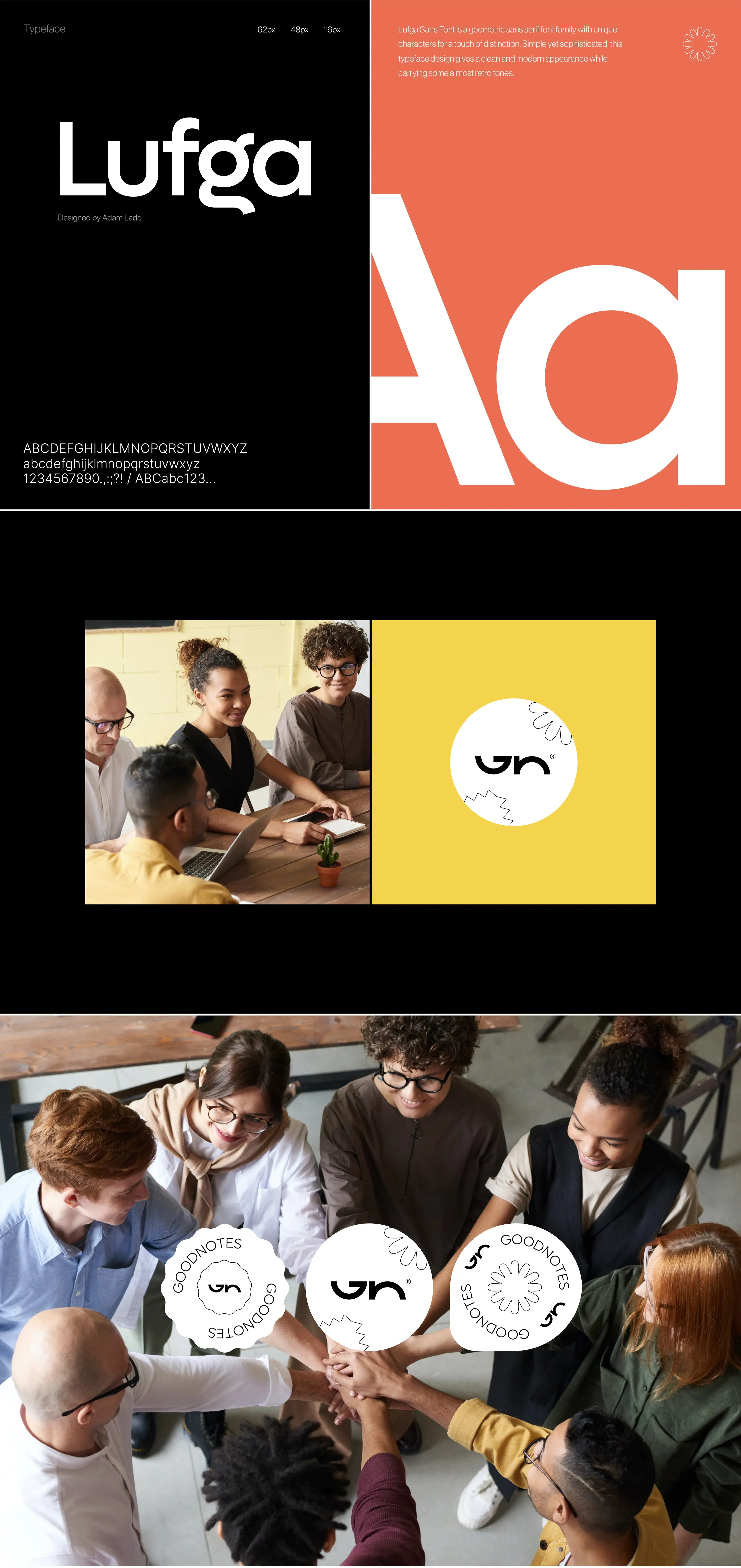 Graphic design artwork promoting cultural diversity for Goodnotes branding.