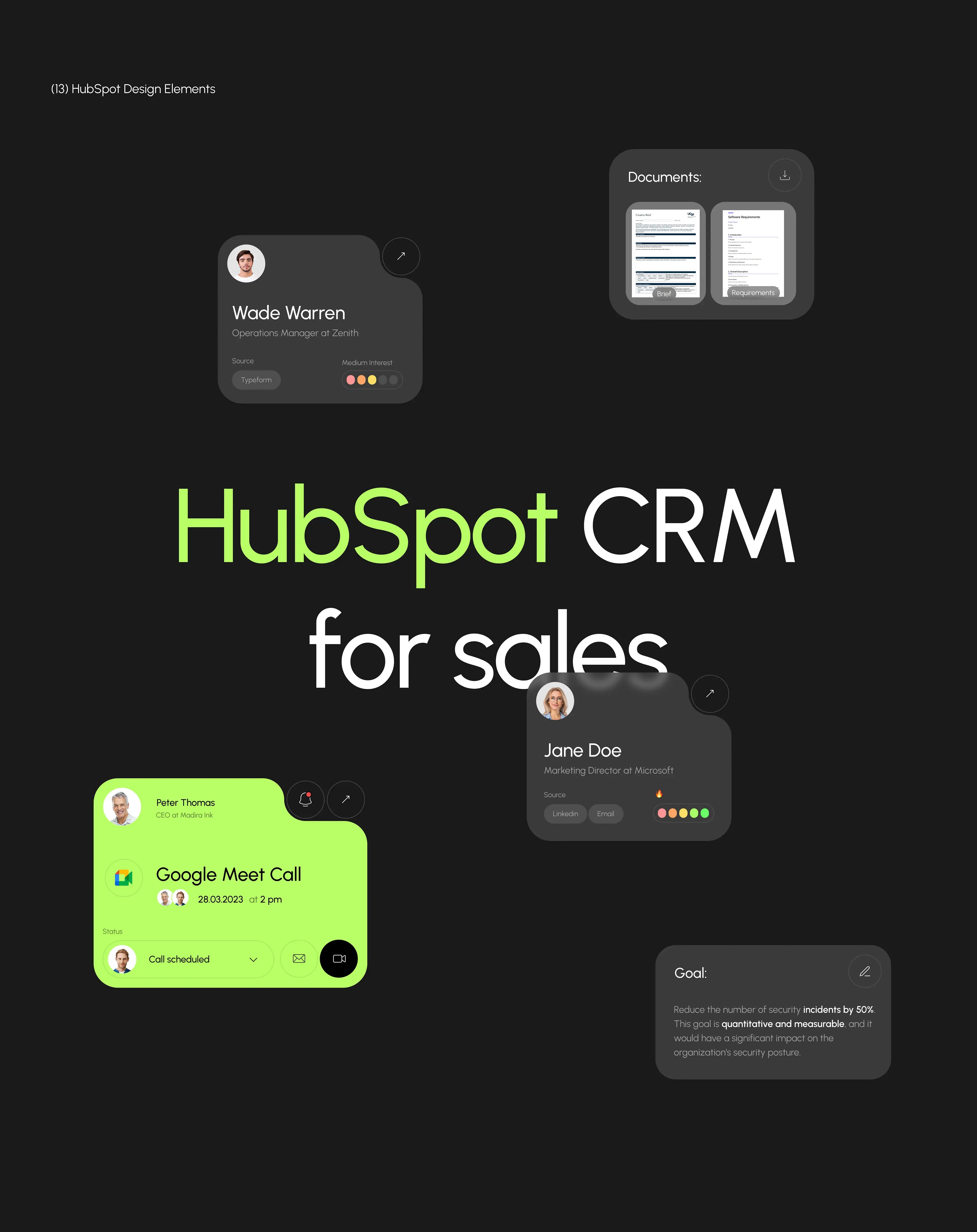 Screenshot of HubSpot CRM's user interface, highlighting UX/UI design for enterprise software. Screenshot of HubSpot CRM's user interface, highlighting UX/UI design for enterprise software.