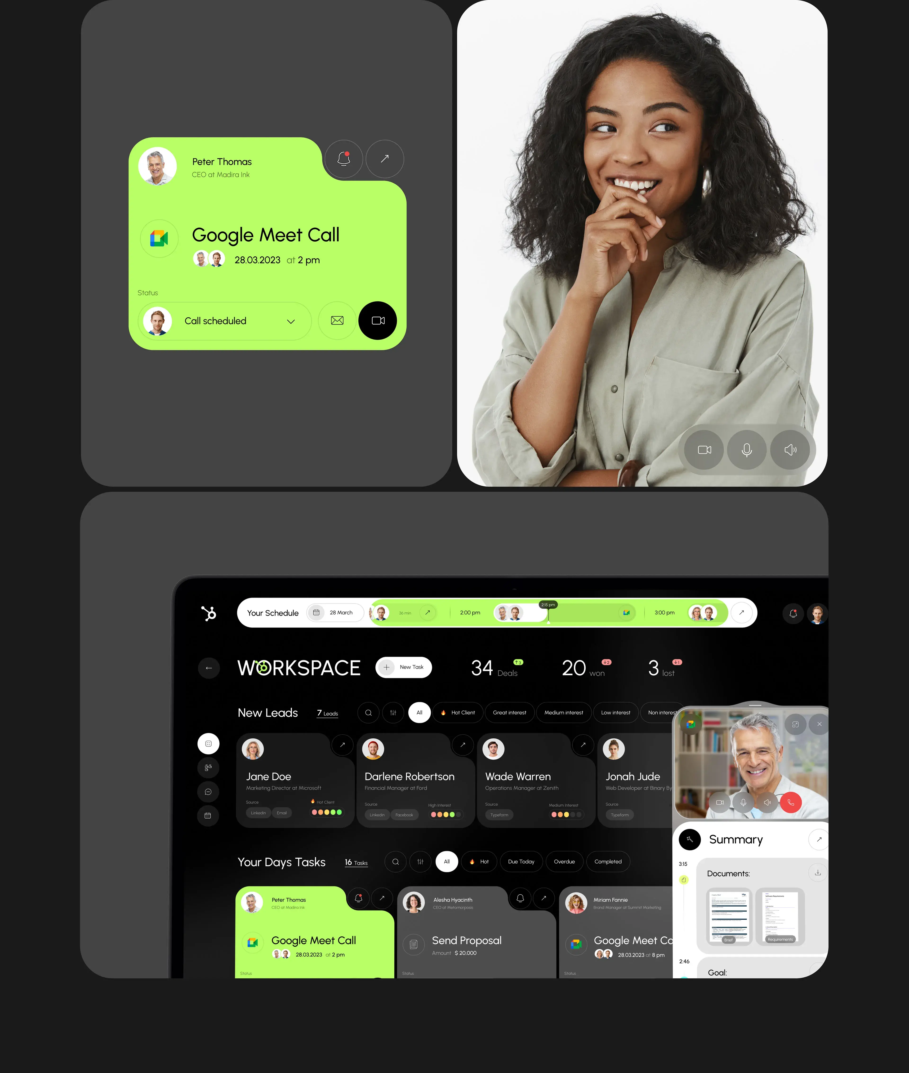 Screenshot of a HubSpot CRM web application user interface, relevant to enterprise UX/UI design. Screenshot of a HubSpot CRM web application user interface, relevant to enterprise UX/UI design.