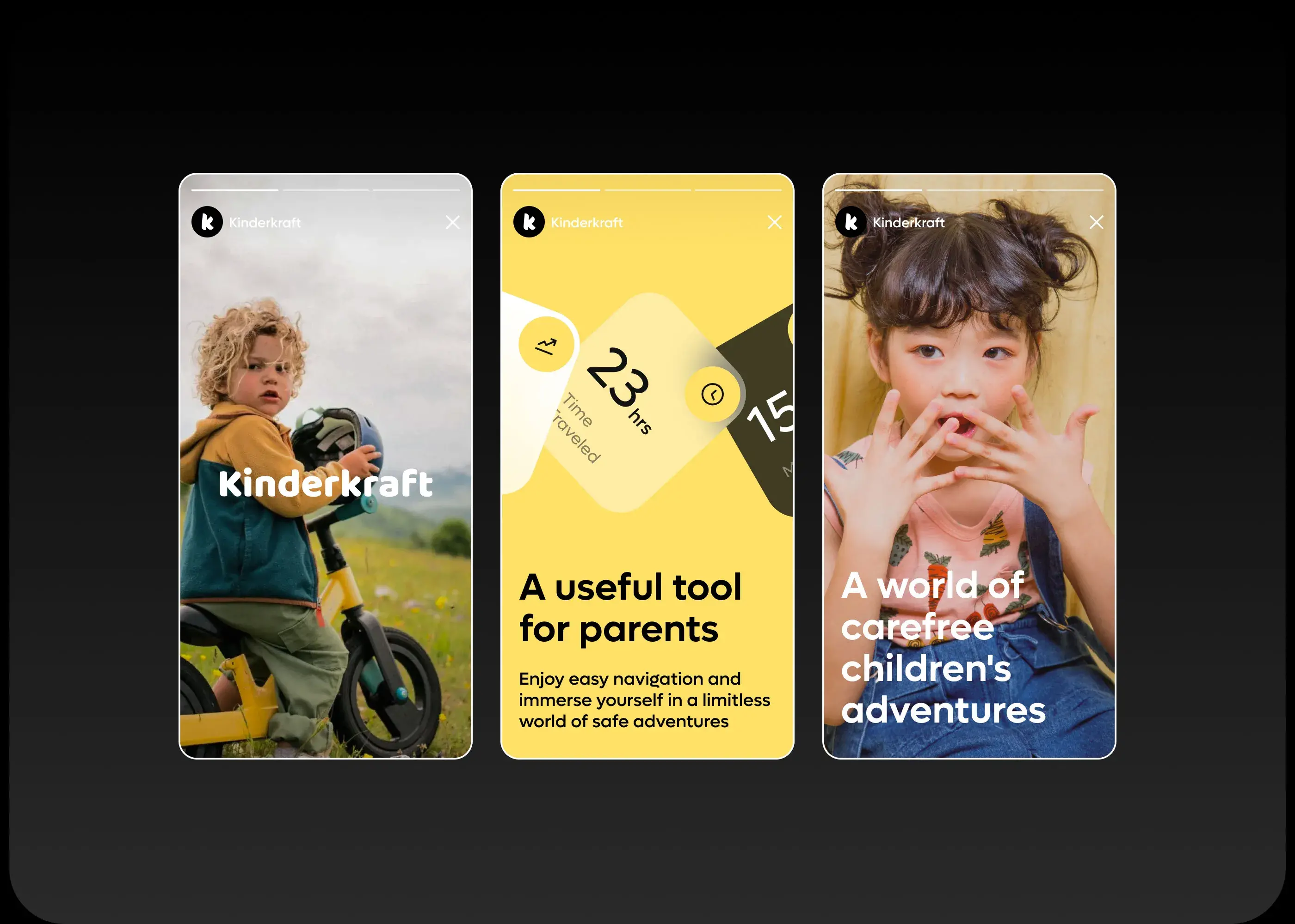 Kinderkraft Goswift App - UX UI Design - App’s