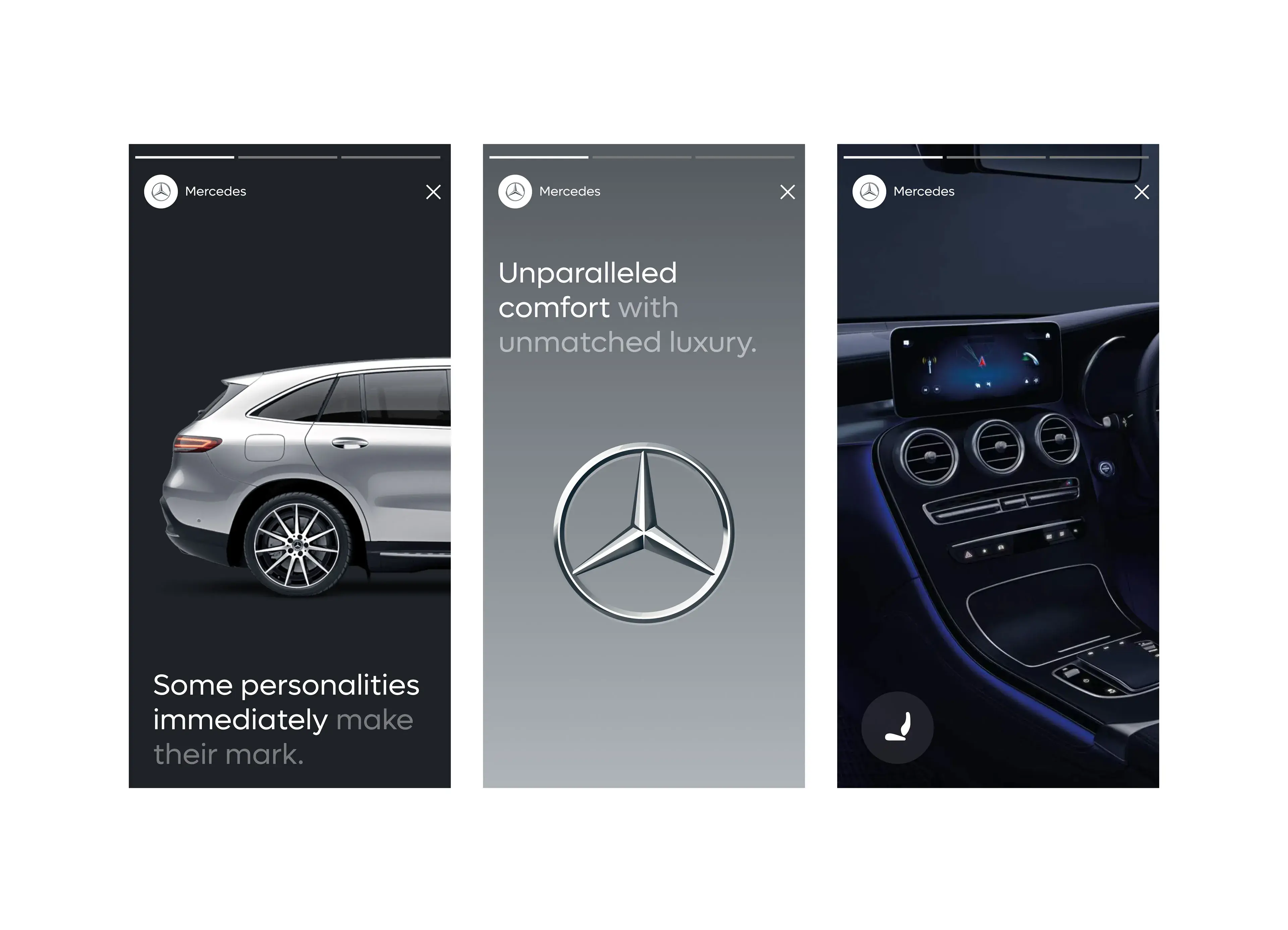 Mercedes-Benz GLC luxury SUV illustrating brand comfort and luxury. Mercedes-Benz GLC luxury SUV illustrating brand comfort and luxury.