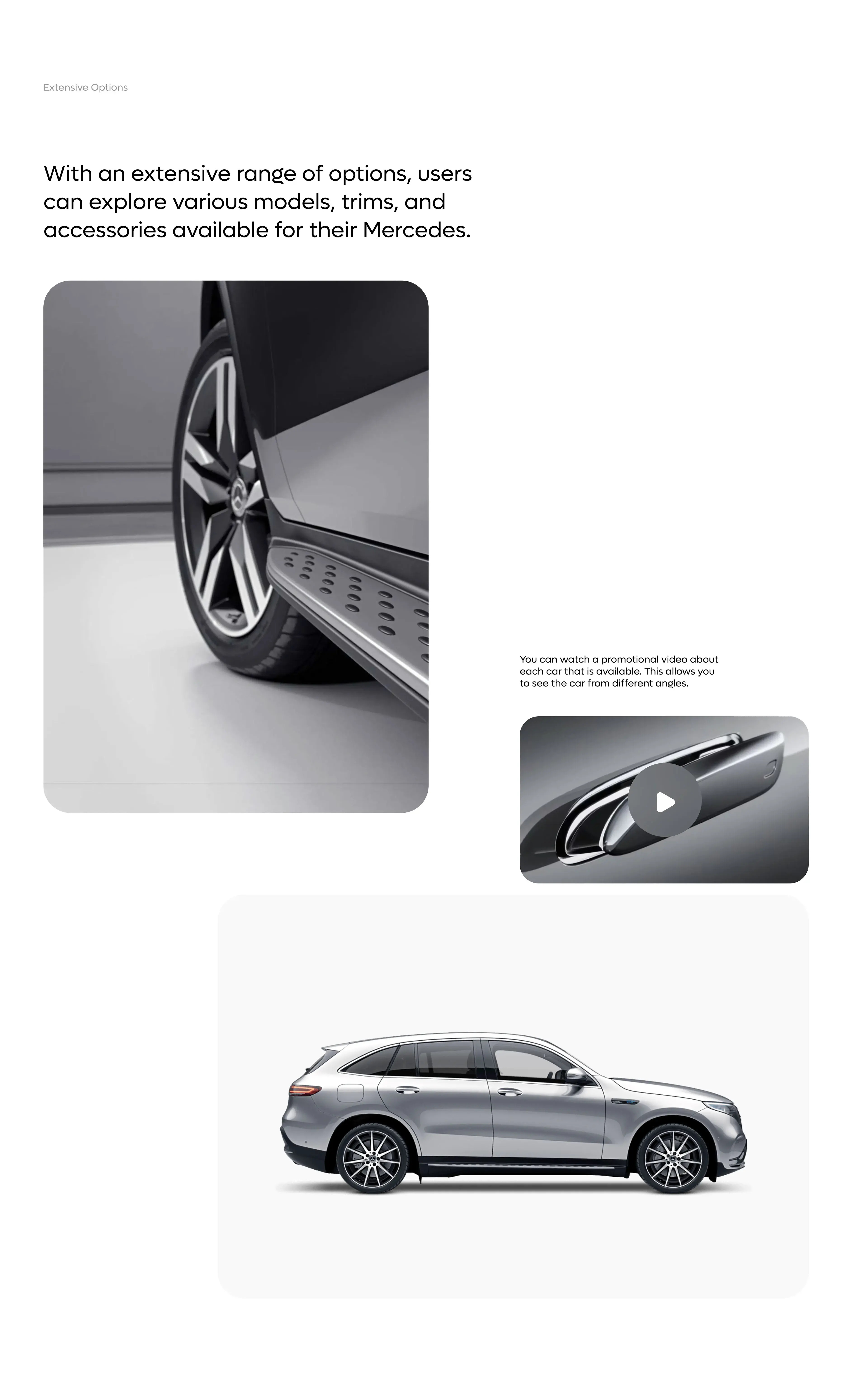 Mercedes-Benz GLC SUV exterior view from the configurator case study. Mercedes-Benz GLC SUV exterior view from the configurator case study.