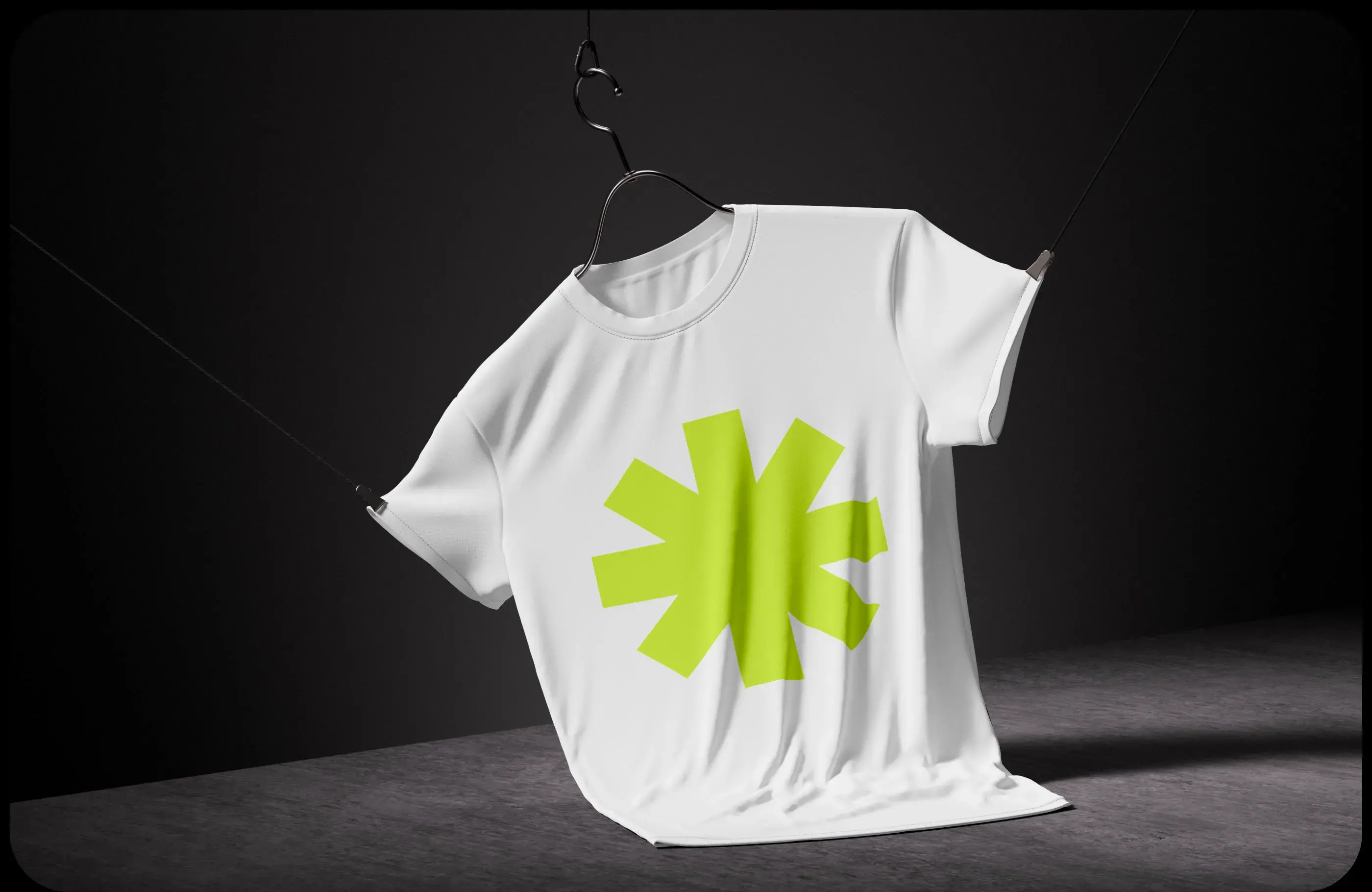 Mockup of a branded t-shirt with a symbol. Mockup of a branded t-shirt with a symbol.