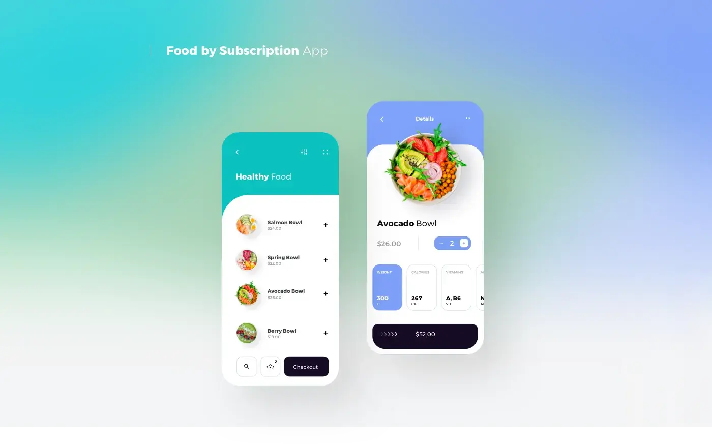 Mobile app design screenshot featuring a diet and nutrition tracking interface. Mobile app design screenshot featuring a diet and nutrition tracking interface.