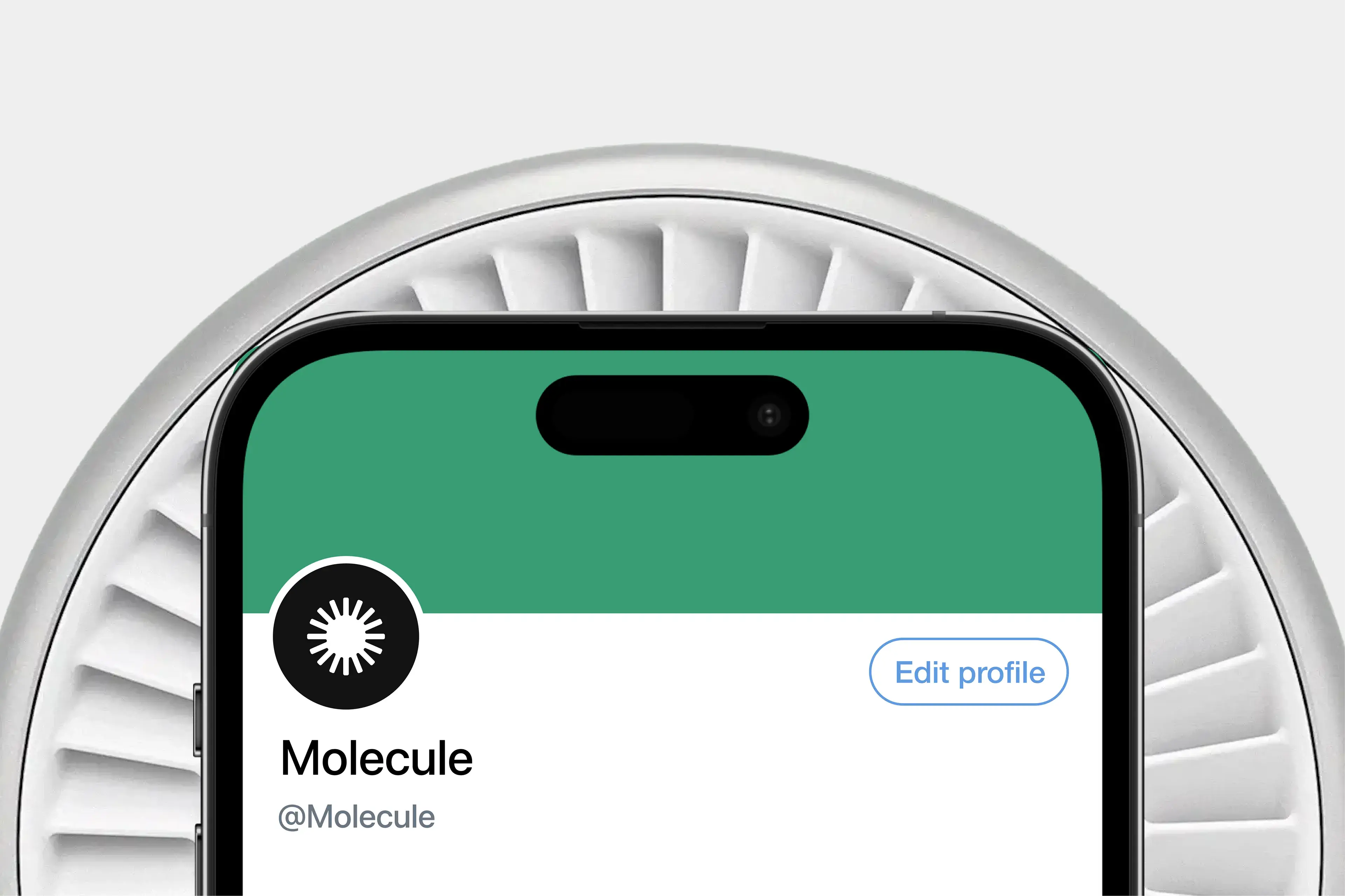 Screenshot showing the Molekule mobile app profile screen with 'Edit profile'. Screenshot showing the Molekule mobile app profile screen with 'Edit profile'.