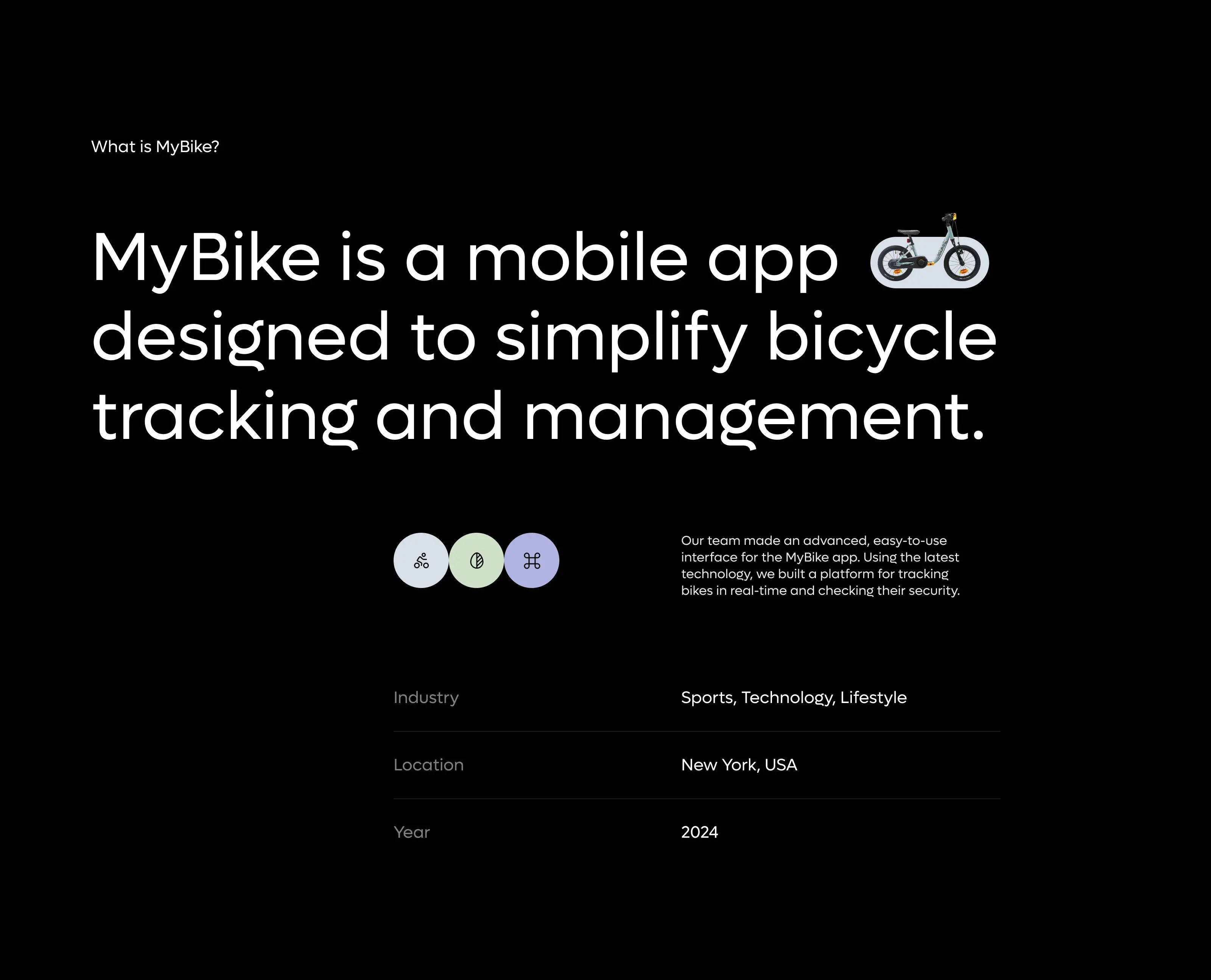 MyBike Mobile App - UI UX Design - 1