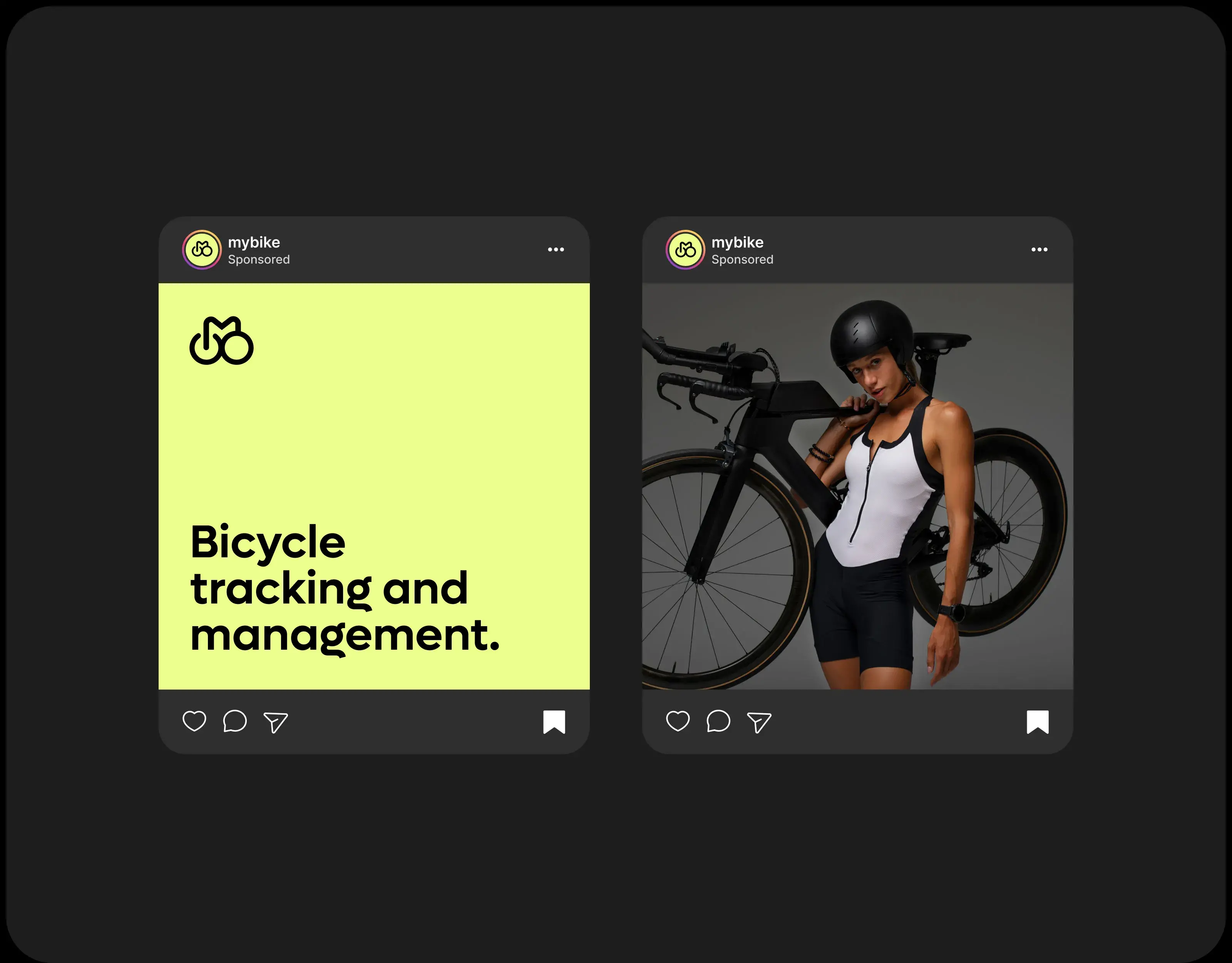 A cyclist using a device showing the mybike app for bicycle tracking and management. A cyclist using a device showing the mybike app for bicycle tracking and management.