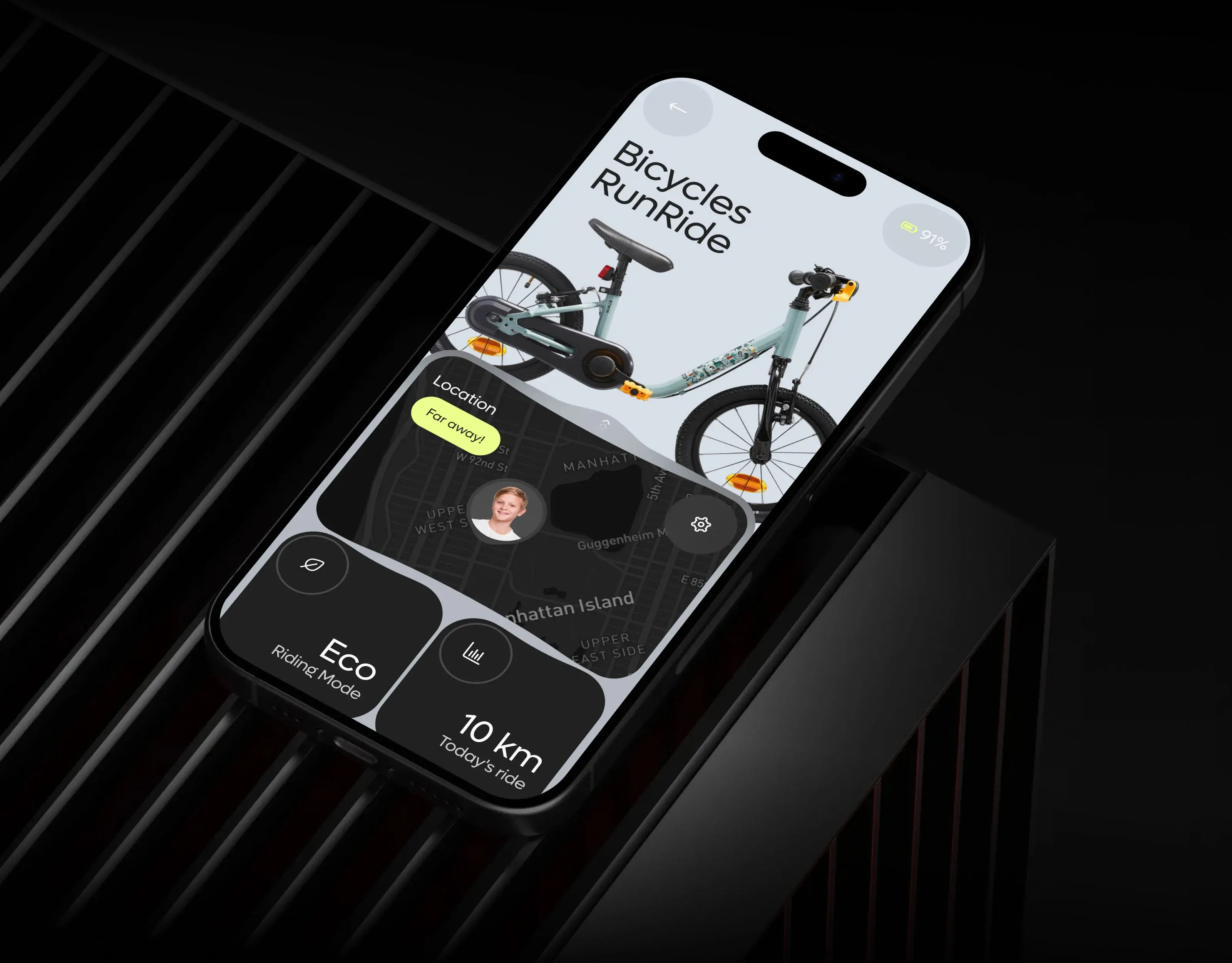 Screenshot of the mybike mobile app UI, designed for easy use in sport and wellness. Screenshot of the mybike mobile app UI, designed for easy use in sport and wellness.
