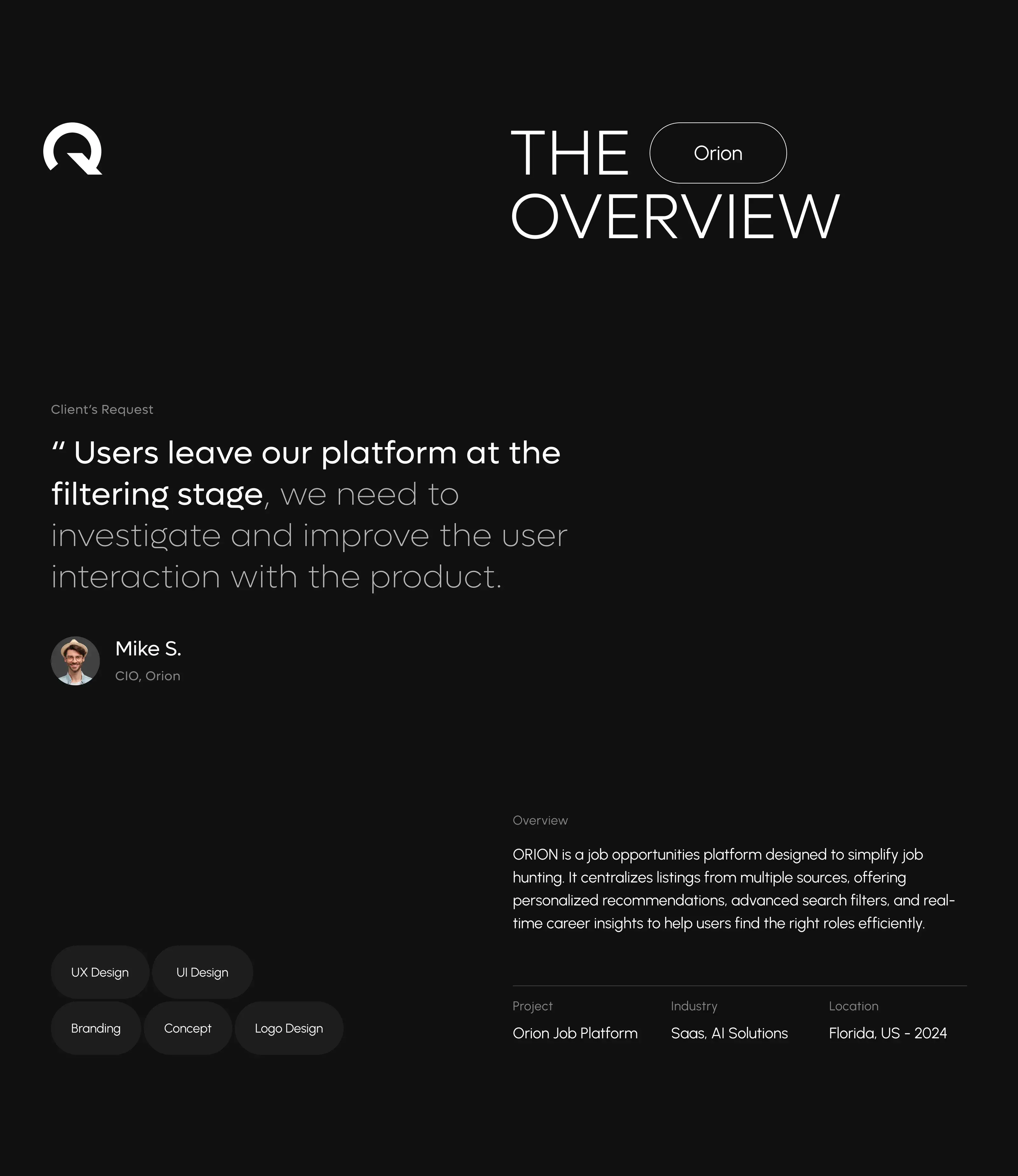 ORION - Job SaaS & UI UX Design - 1