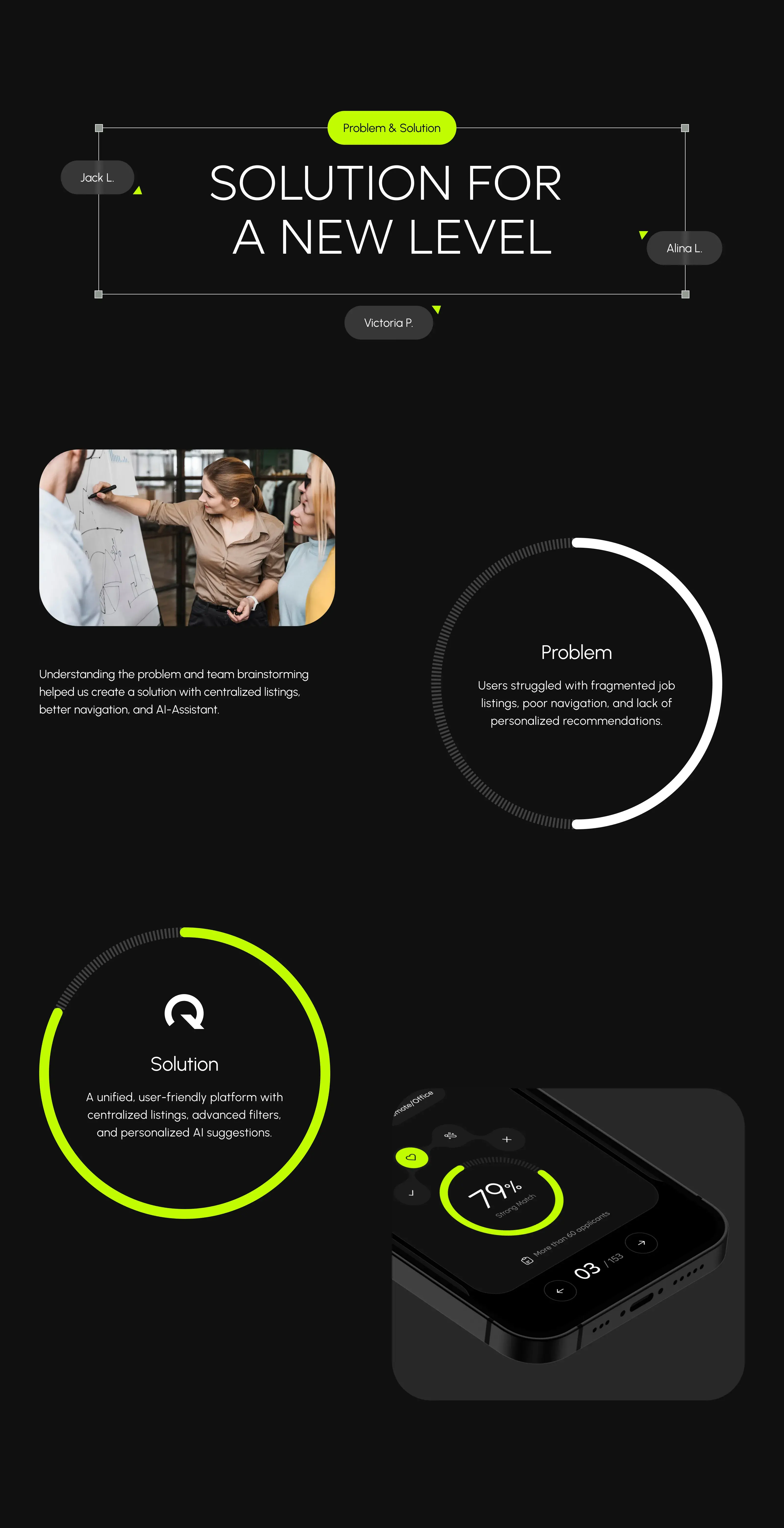 Mobile app screenshot showcasing the Orion Job SaaS UI/UX design. Mobile app screenshot showcasing the Orion Job SaaS UI/UX design.