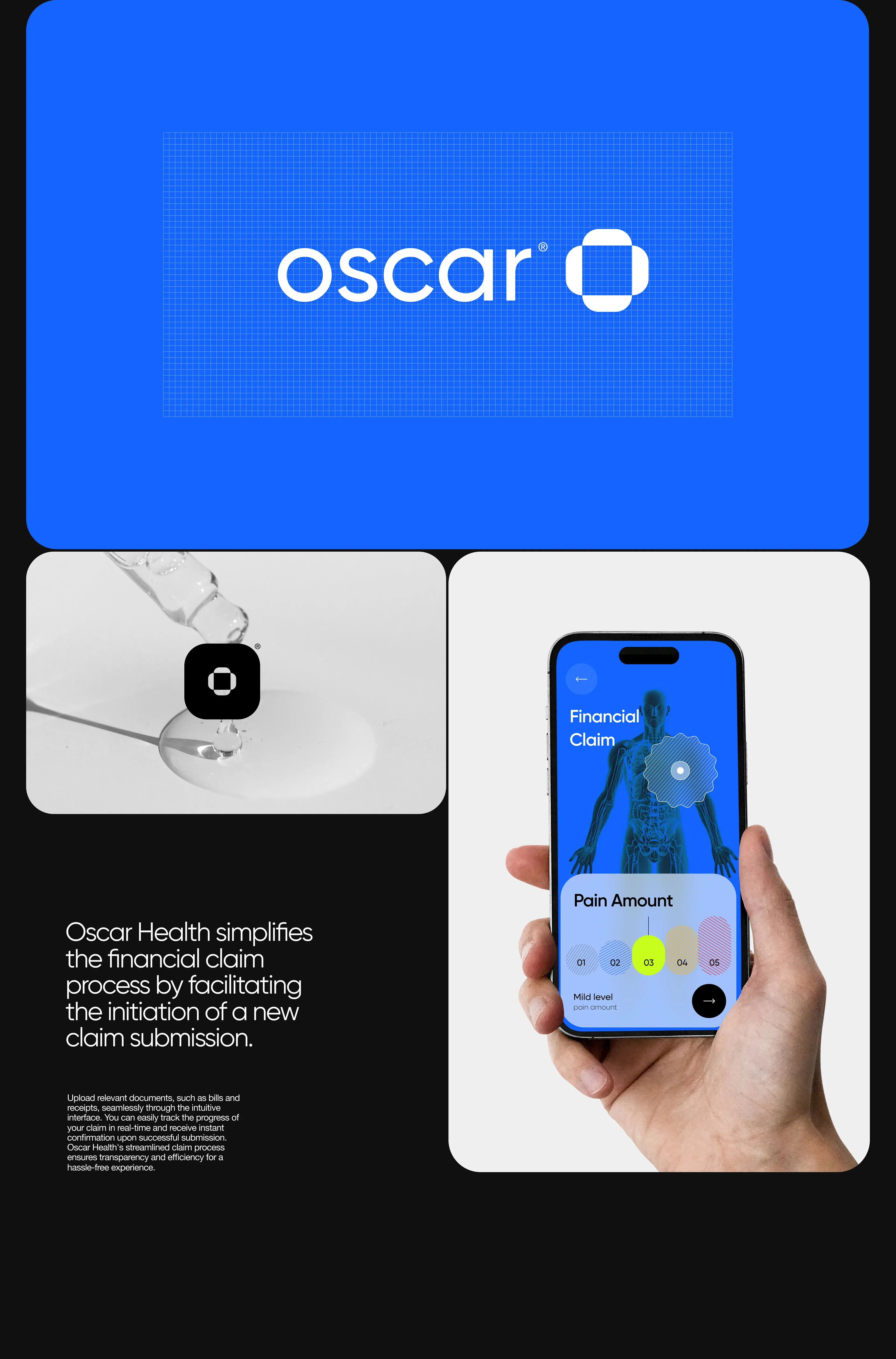 Screenshot of the Oscar Health mobile app interface for healthcare UX/UI design. Screenshot of the Oscar Health mobile app interface for healthcare UX/UI design.