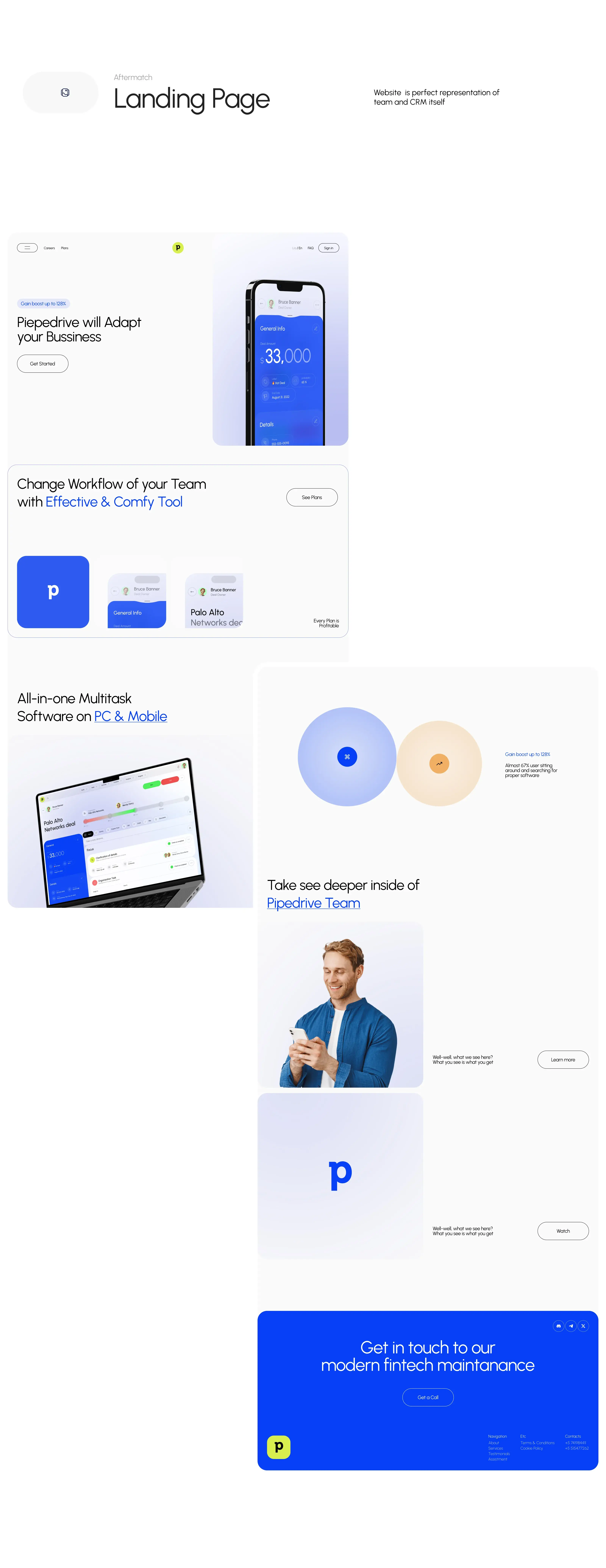 Screenshot showing the mobile UI/UX design of a finance CRM application, likely with user or financial data. Screenshot showing the mobile UI/UX design of a finance CRM application, likely with user or financial data.