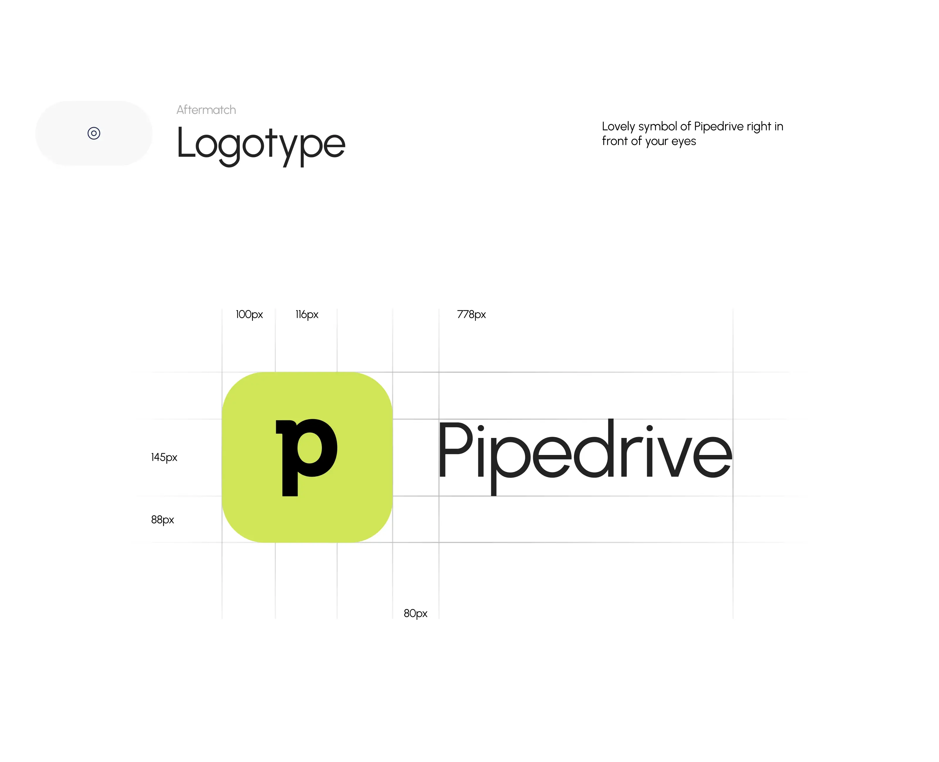 Pipedrive Finance CRM UI design screenshot showing layout measurements and logos. Pipedrive Finance CRM UI design screenshot showing layout measurements and logos.